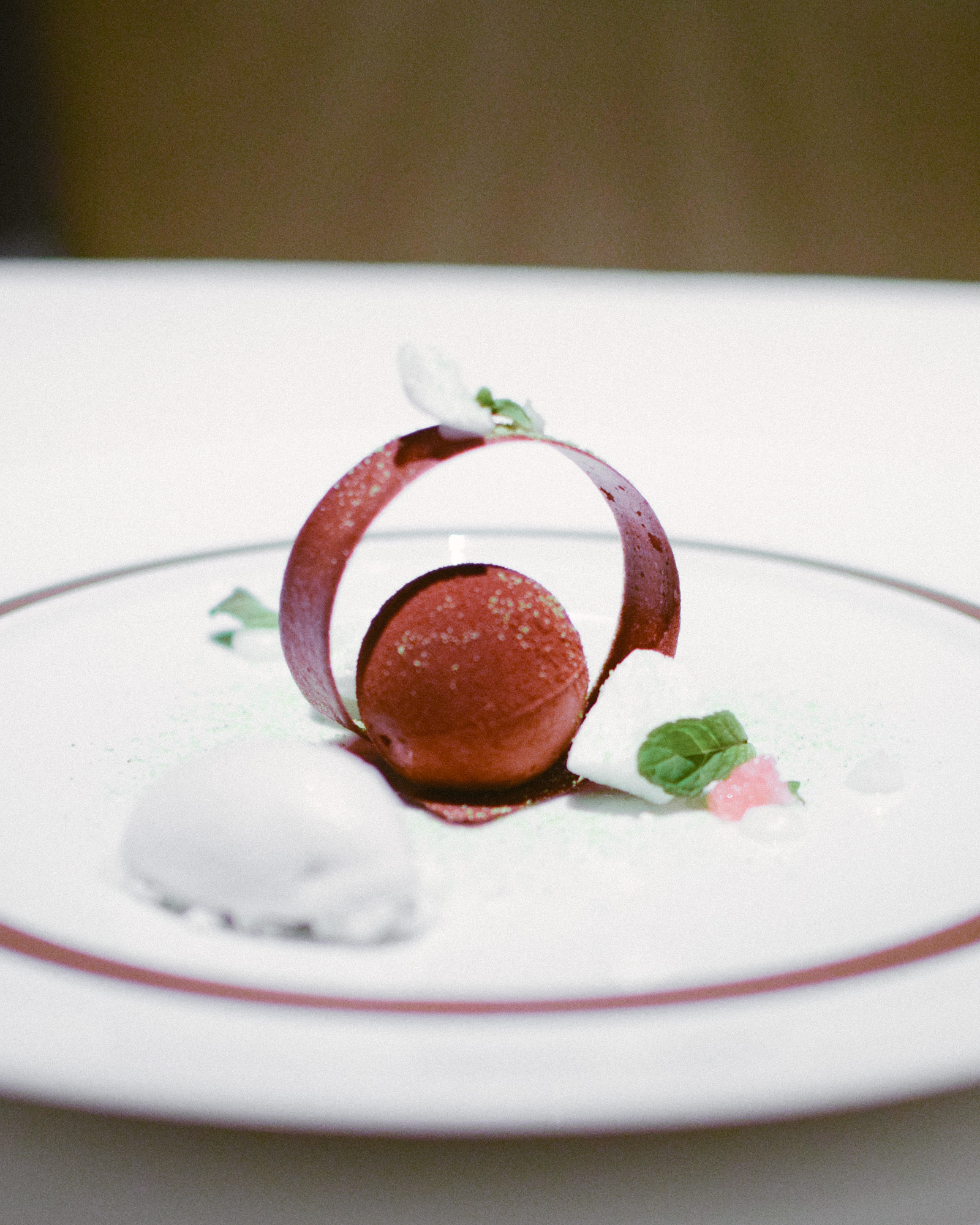 Fourteenth Course: Vietnamese Chocolate, Soured Coconut, Saigon Cinnamon