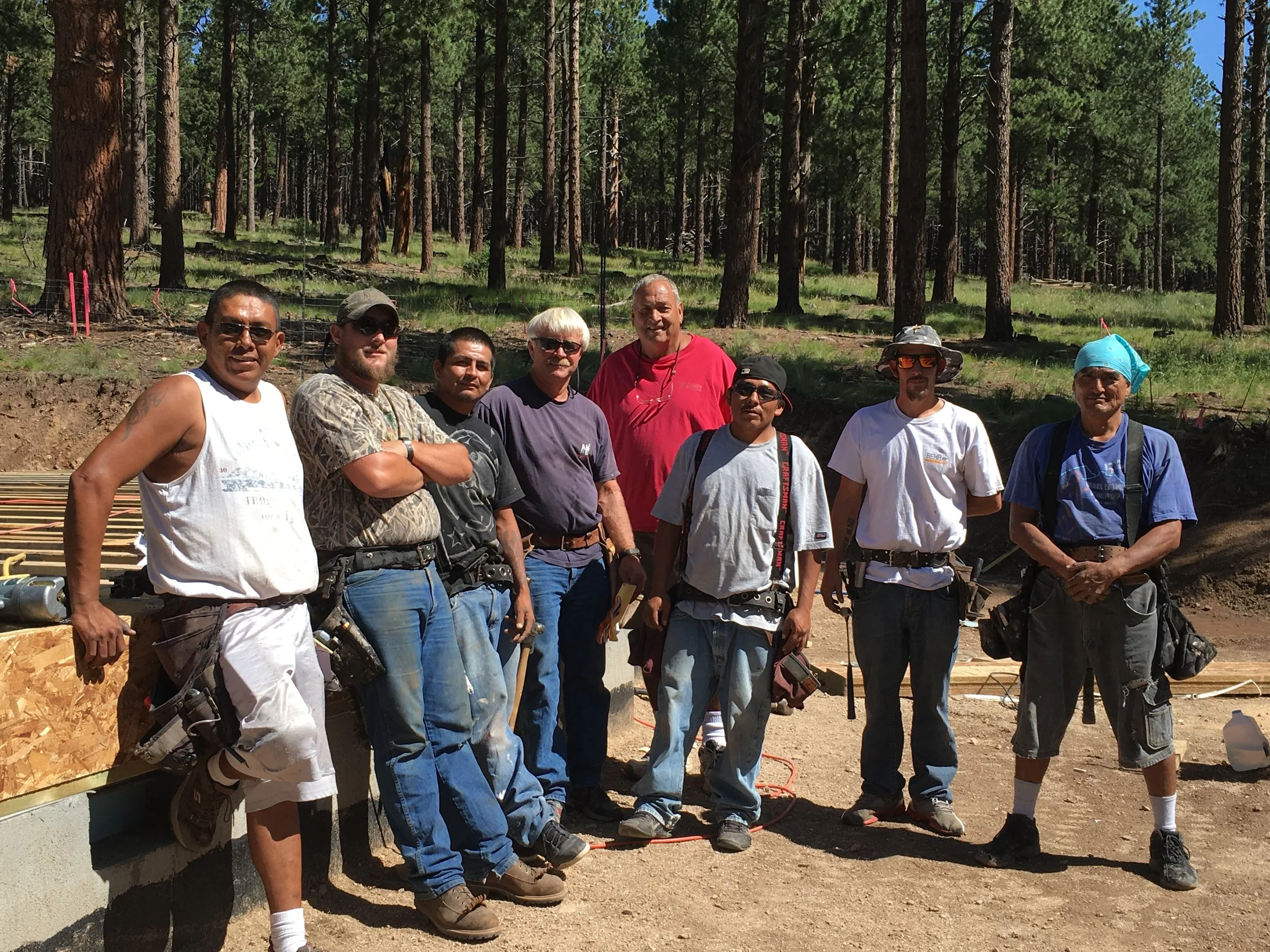 Russ and his framing crew