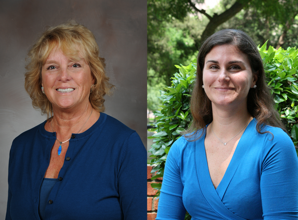 Dr. Trudy M. Krause (left) Dr. Cecilia Ganduglia Cazaban (right)