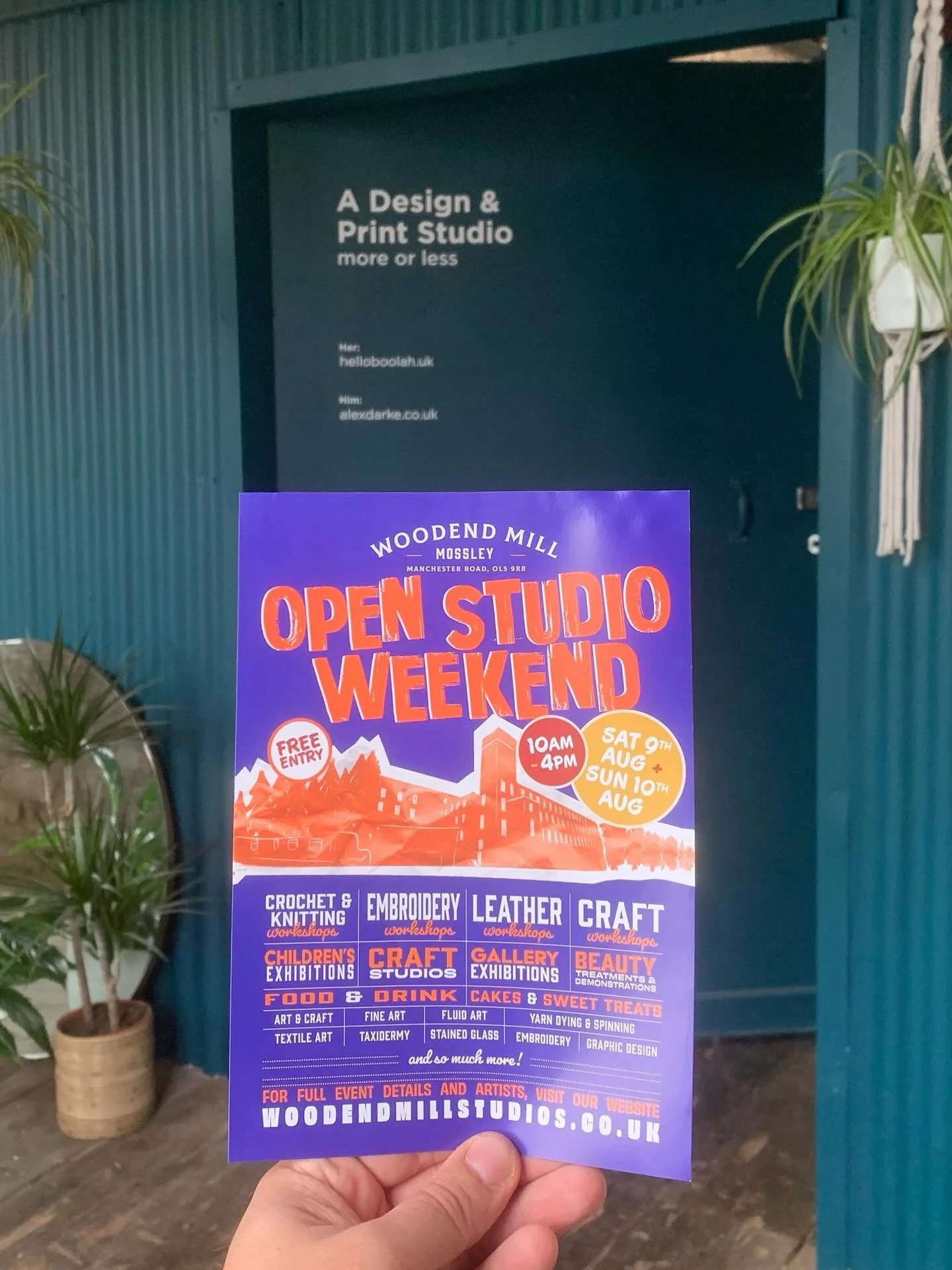 Hiyaaa. You up to anything nice this weekend? No?!? Well, you&rsquo;re in luck&hellip; The wife and I are throwing our door open and taking part in the Open Studio Weekend @woodend.mill.mossley 

MARVEL at the incredible space I spend most of my days