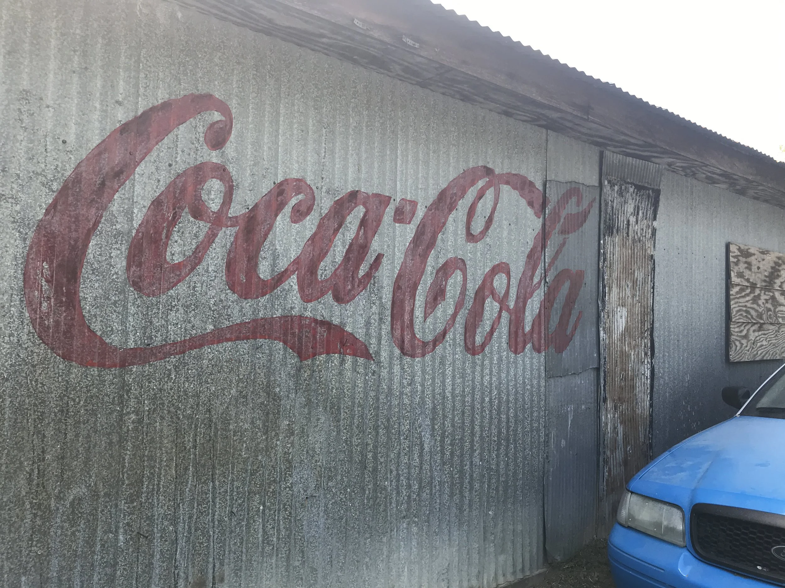 Weathered Look Coca-Cola Logo