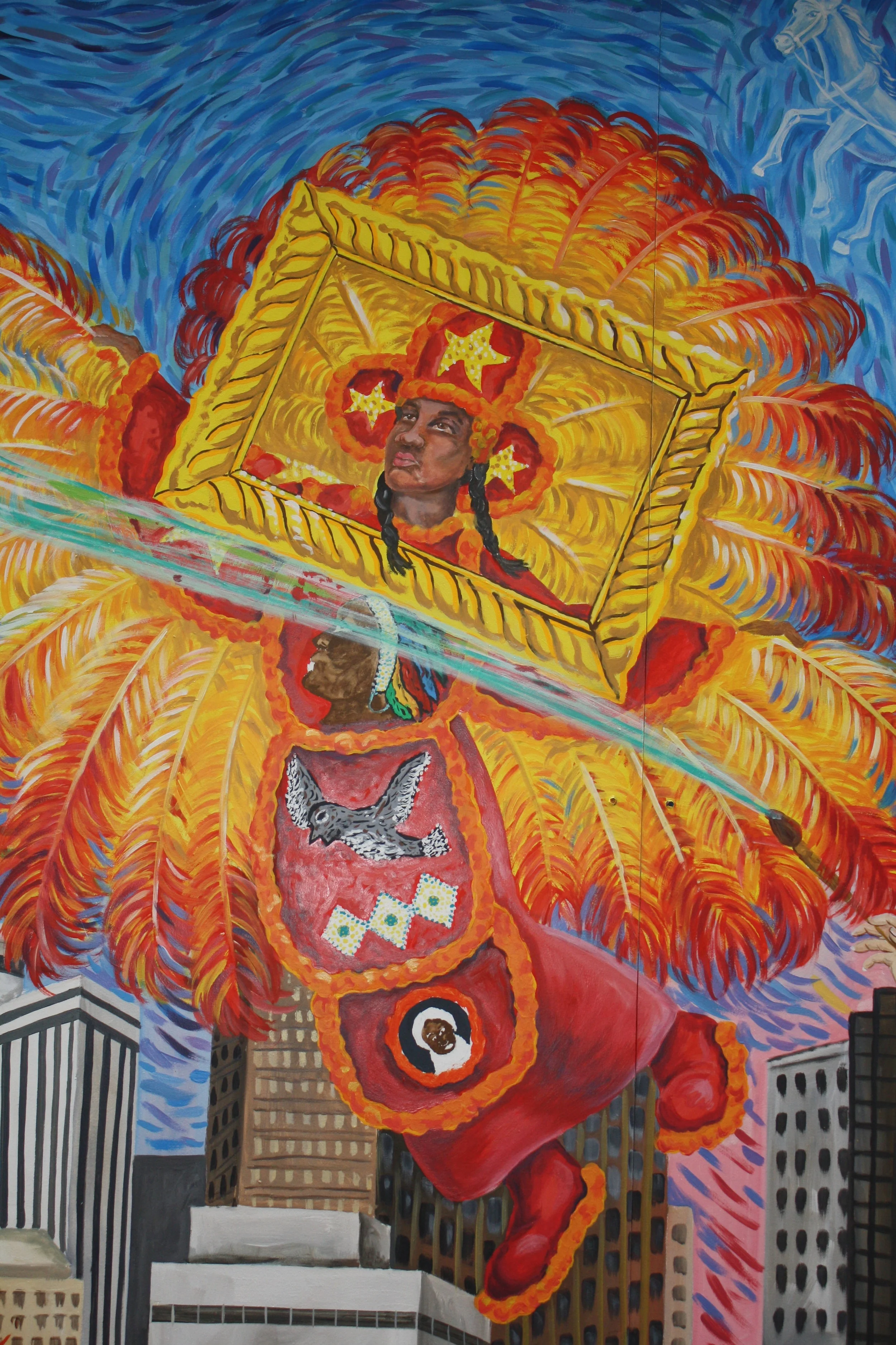 "Canvas for the Imagination" mural detail, House of Blues