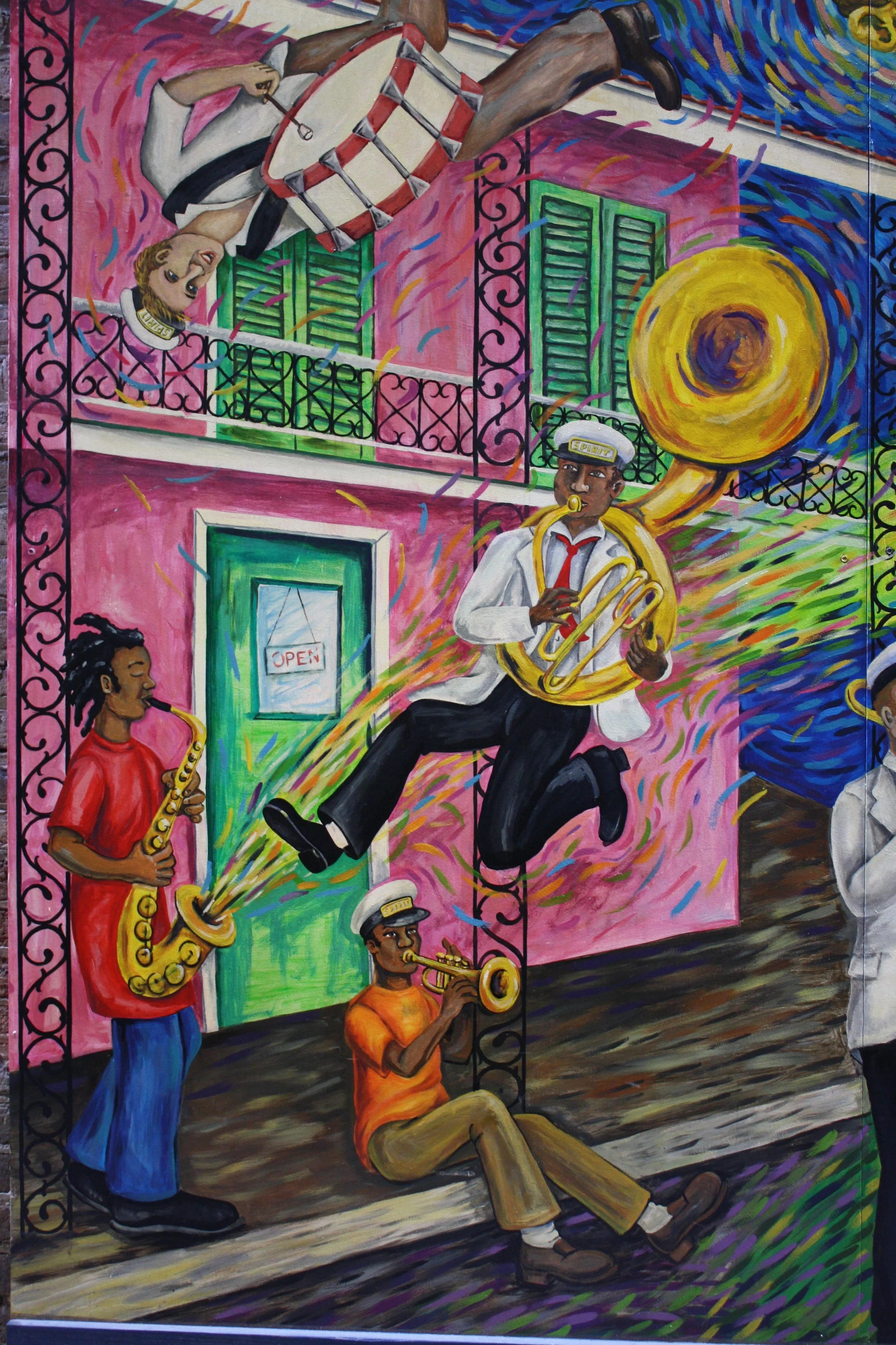 "Canvas of the Imagination" mural detail, House of Blues