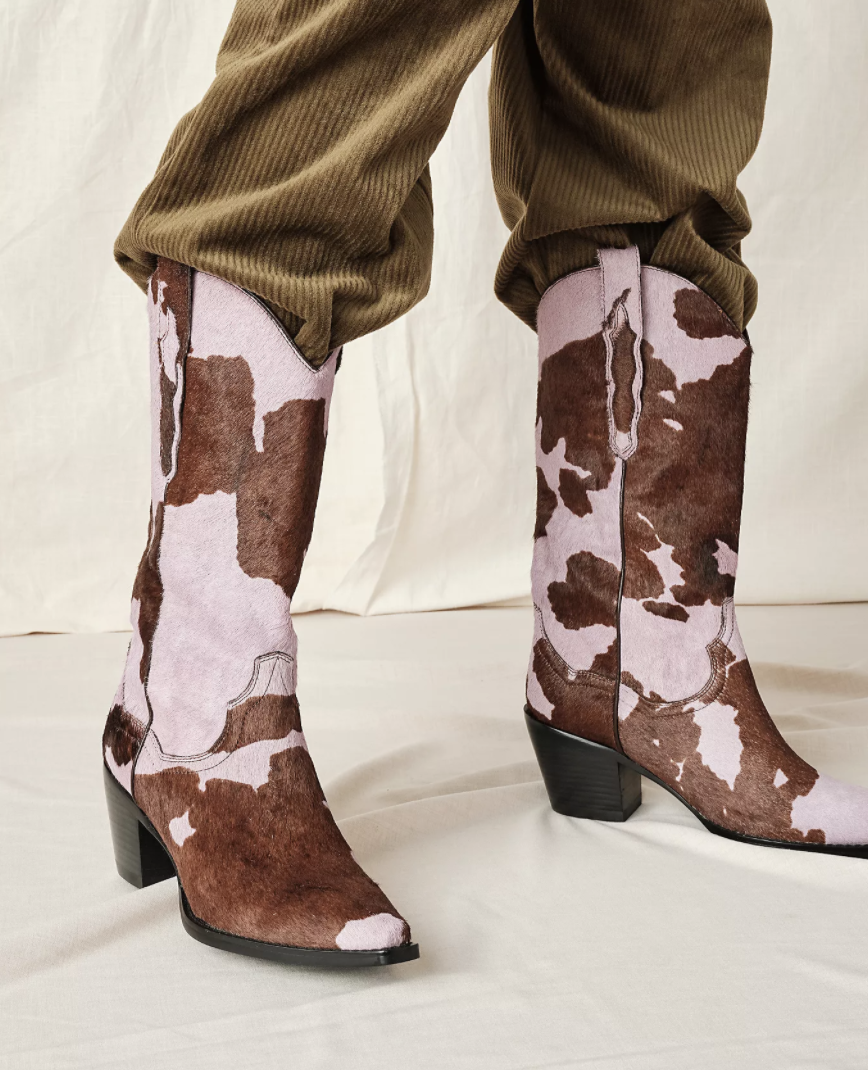 Free People Dagget Printed Western Boot