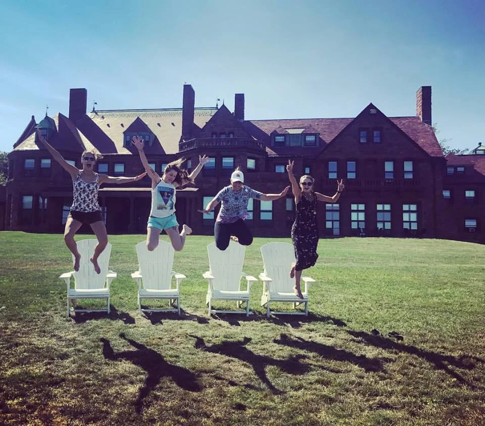 Enjoying Newport, RI before playing a wedding ceremony! L-R: Jamie Thiesing, Brittany Stockwell, Sylvia DiCrescentis, Kathryn Haddad. 