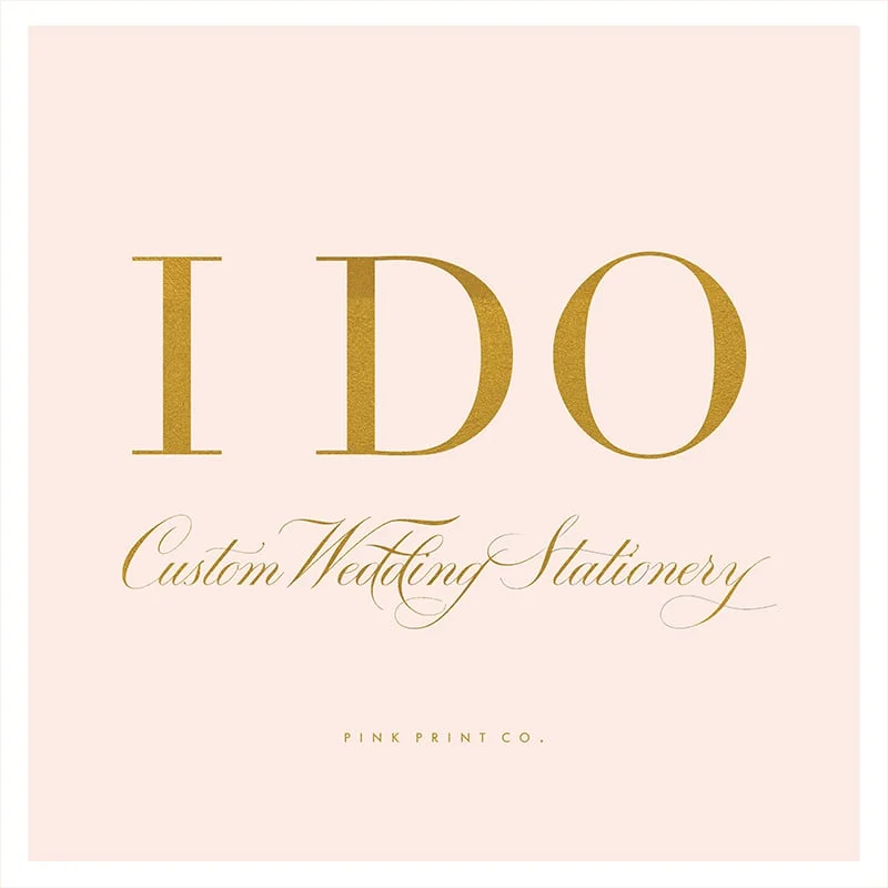 I DO custom wedding stationery