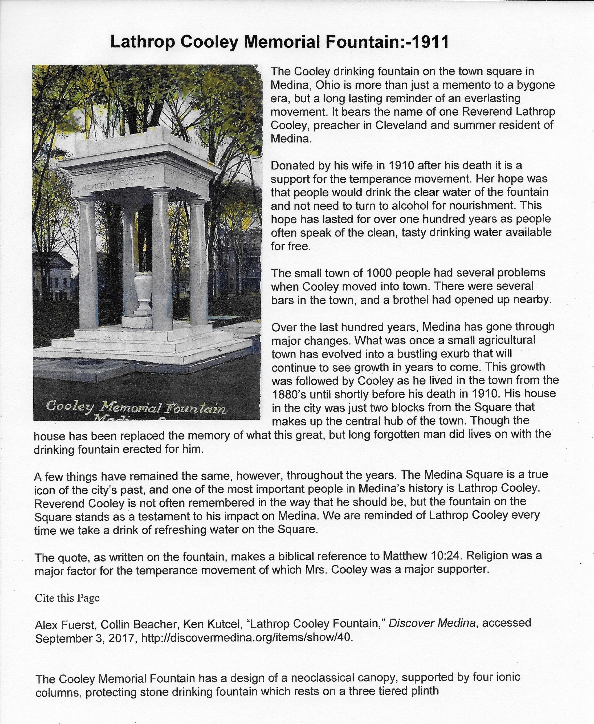 Lathrop Cooley Memorial Fountain 1911.jpeg