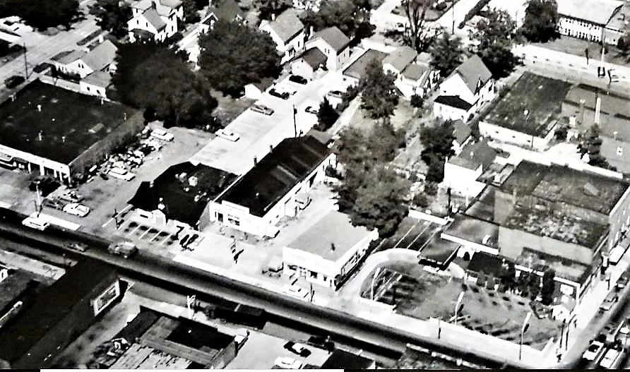 Aerial View North Court Street-1957