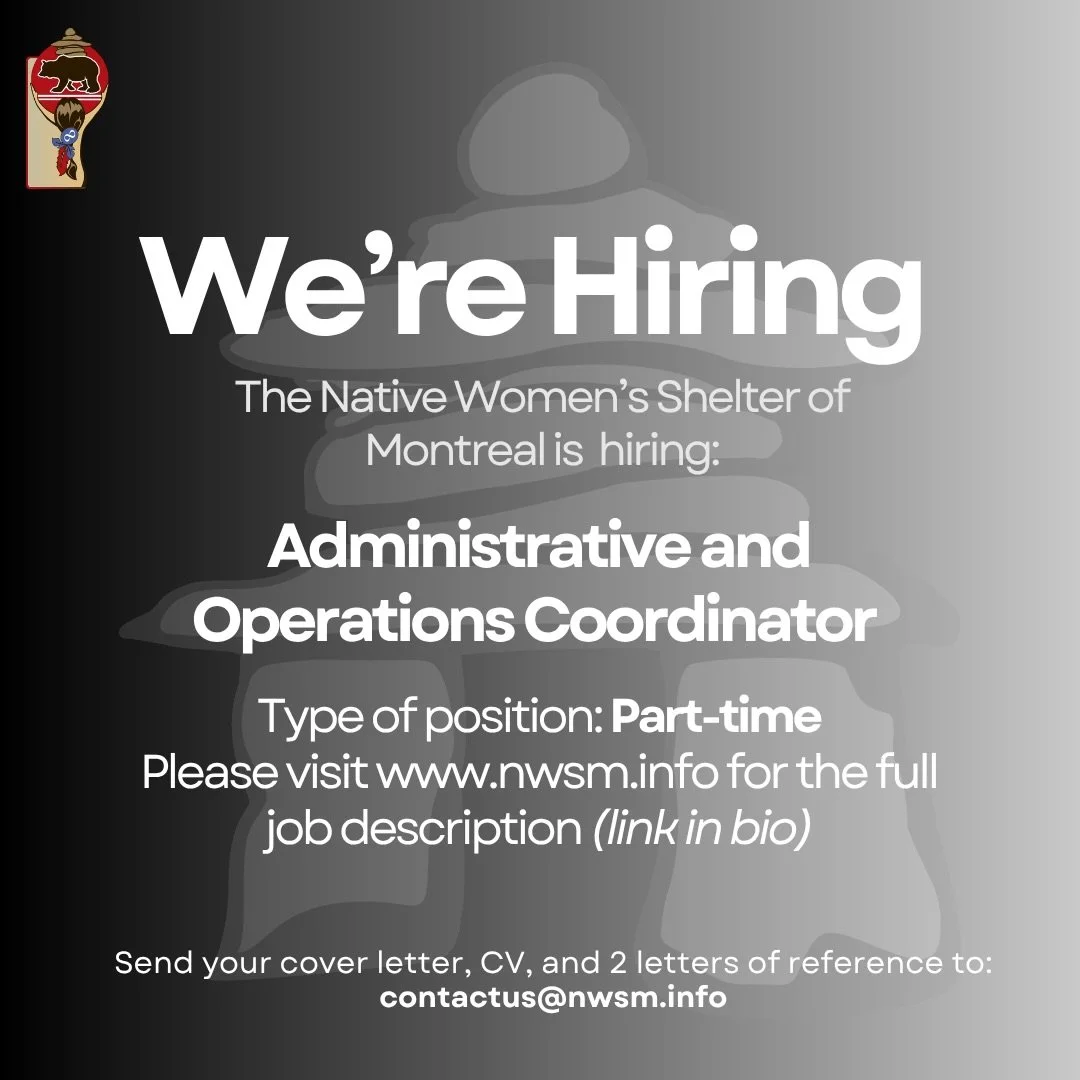 We&rsquo;re #hiring for the position of Administrative and Operations Coordinator (part-time). To apply, please send your cover letter, CV, and 2 letters of reference to contactus@nwsm.info! 

Nous recrutons! Nous sommes &agrave; la recherche d&rsquo