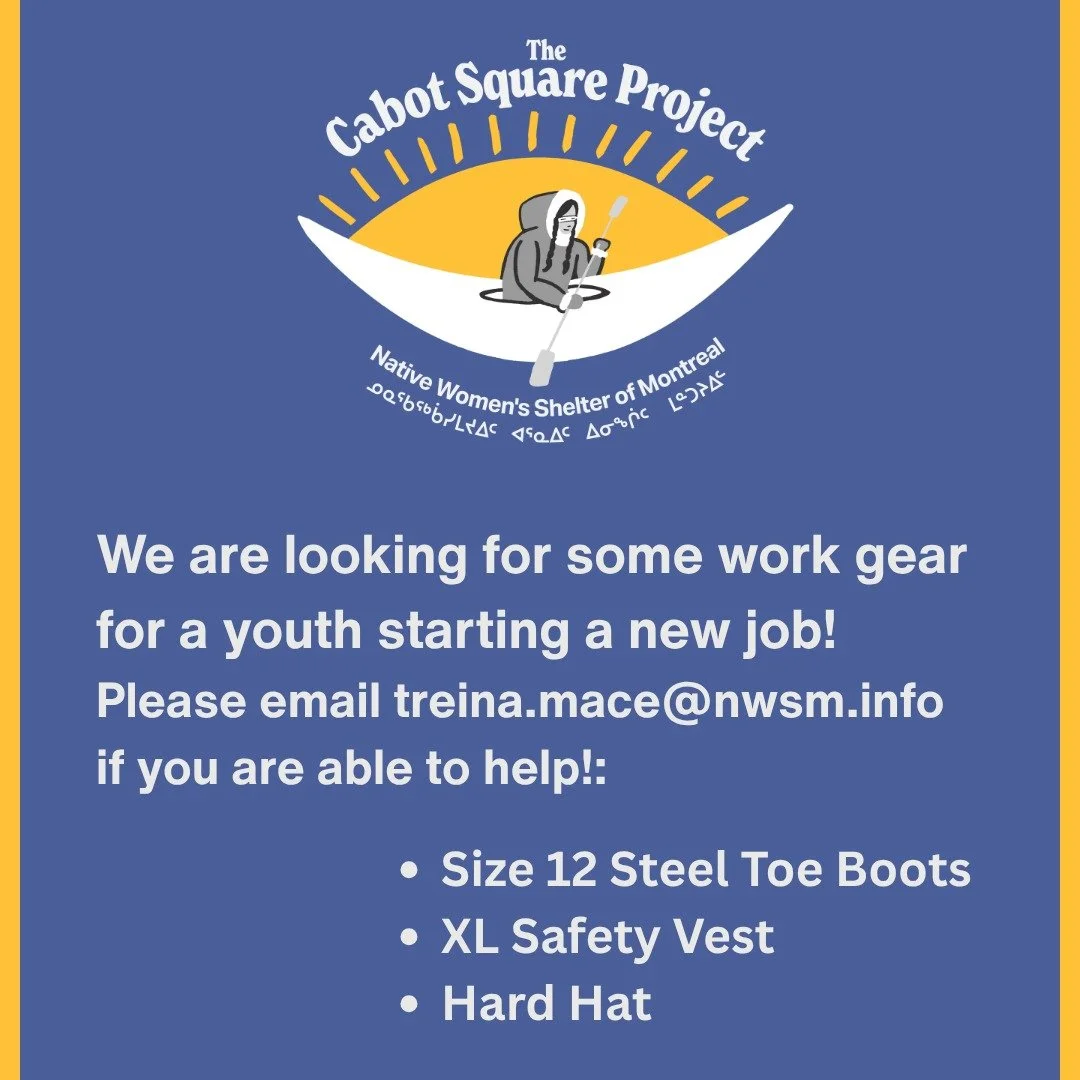 Work gear needed for youth! Please email treina.mace@nwsm.info if you can help. 🙏