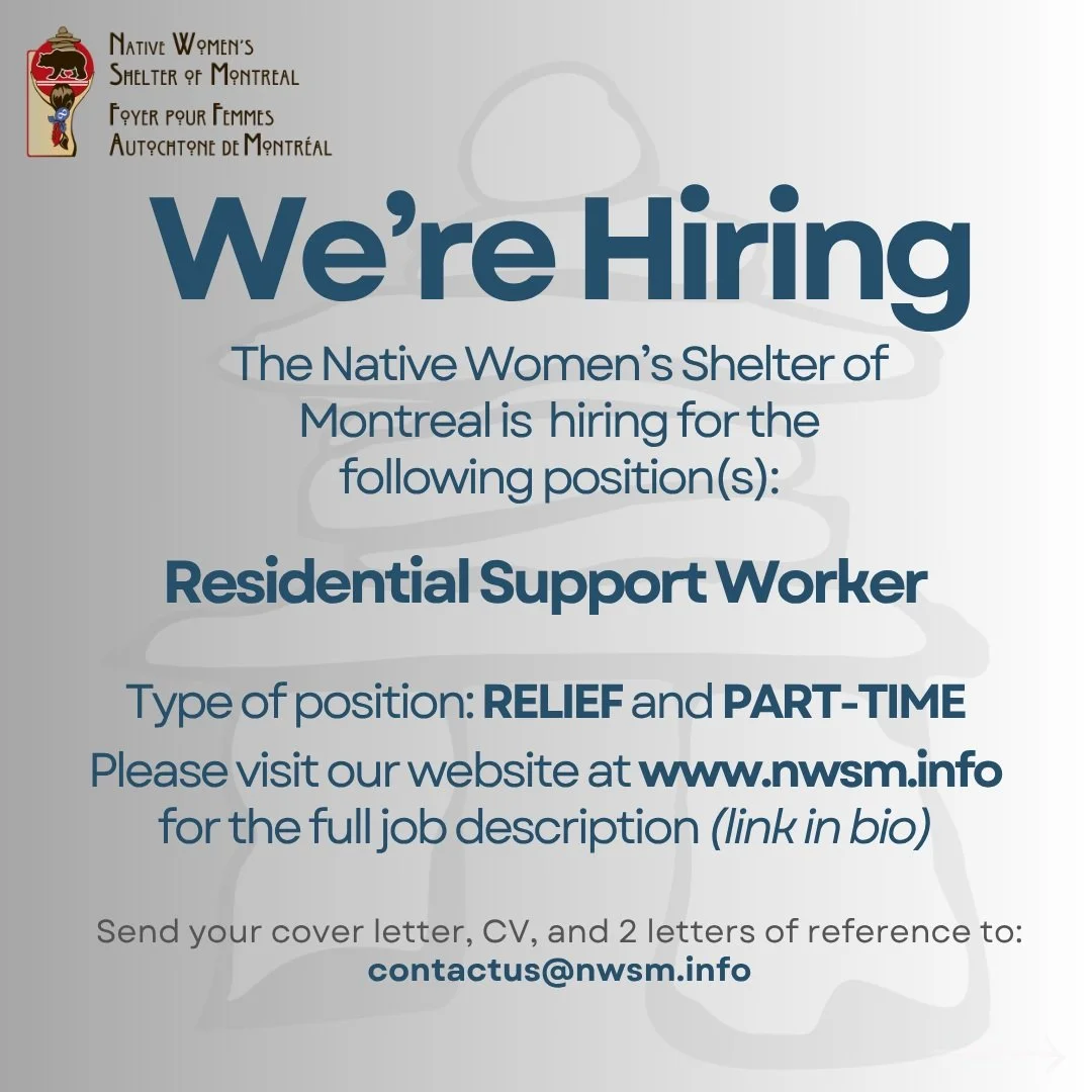 We're #hiring for the position(s) of Residential Support Worker! 🌿 

To read the full job description, please visit our website at www.nwsm.info. To apply, please send your cover letter, 2 letters of reference, and CV to hr@nwsm.info

Thank you! Ple