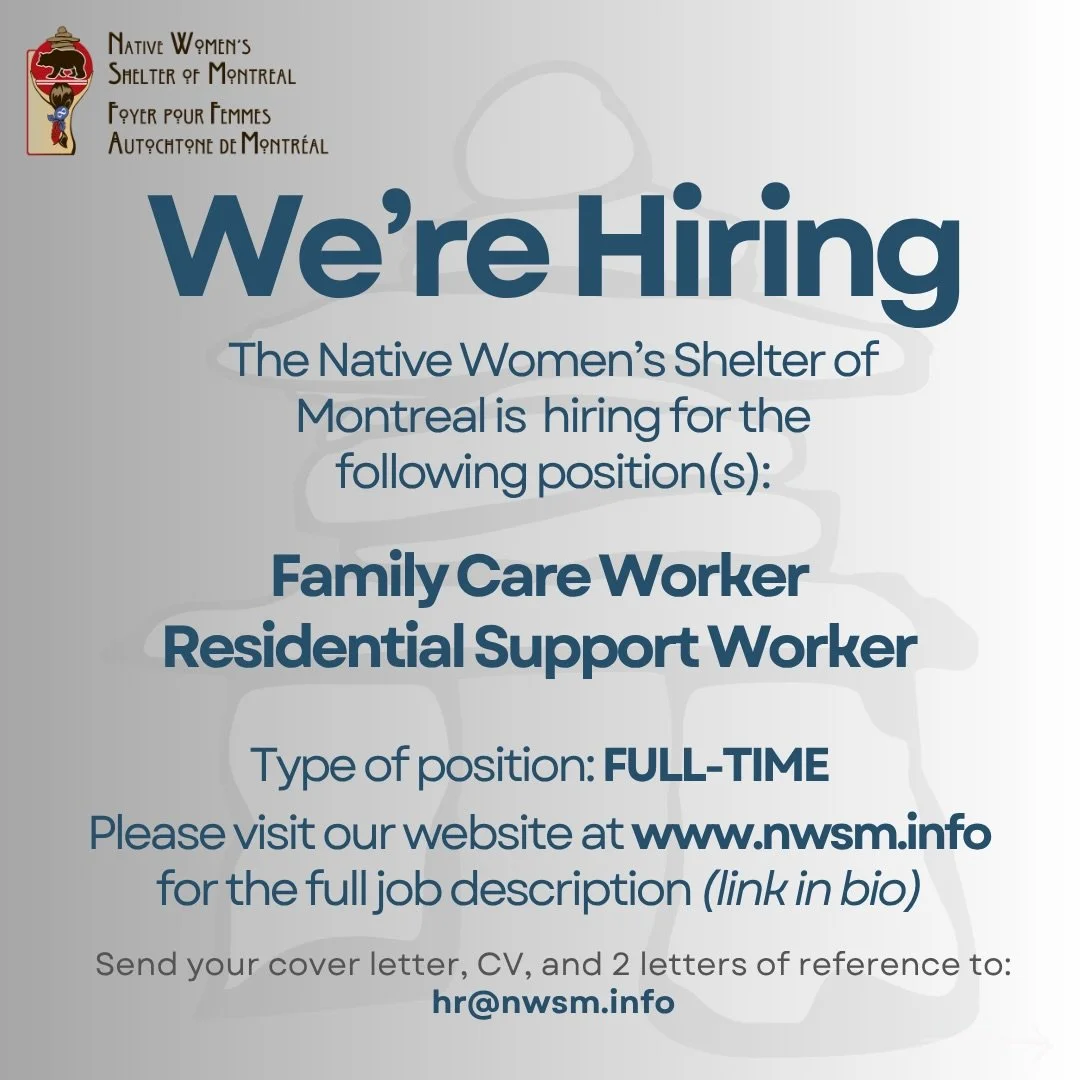We&rsquo;re hiring for the full time positions of Family Care Worker and Residential Support Worker! Please visit our website at nwsm.info to view the full job description. To apply, please send your cover letter, CV, and 2 letters of references to h