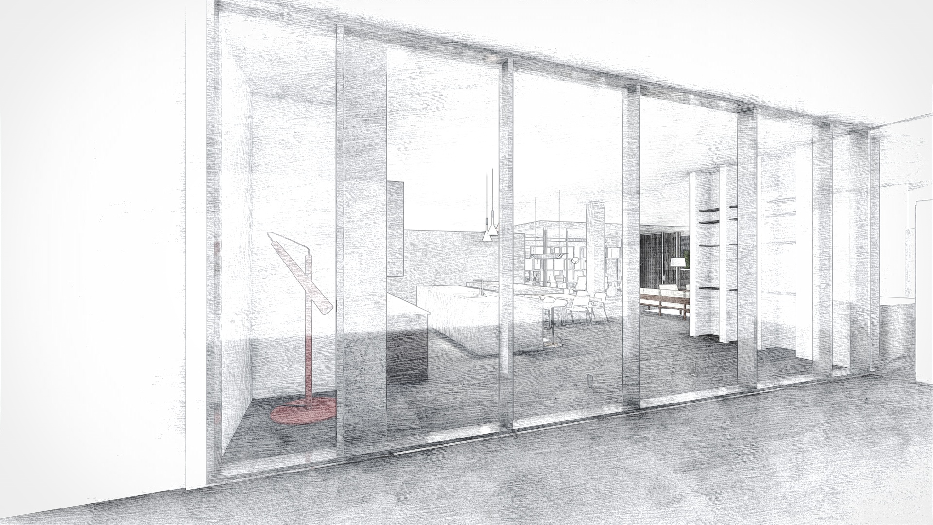 Contemporary Waiting Room Armazem Showroom Dania Beach, FL