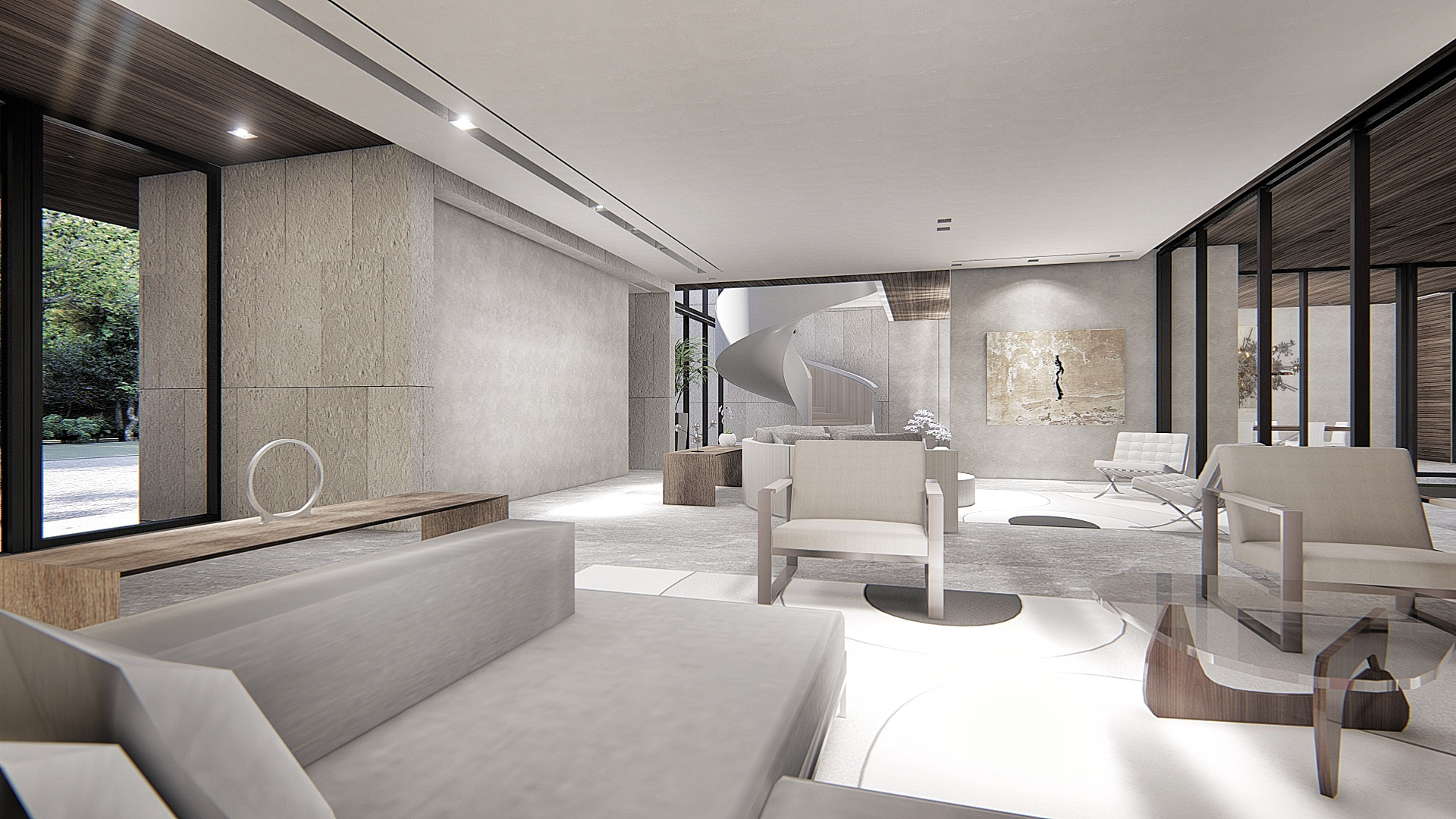 Luxury Living Room Miami by KoDA Miami