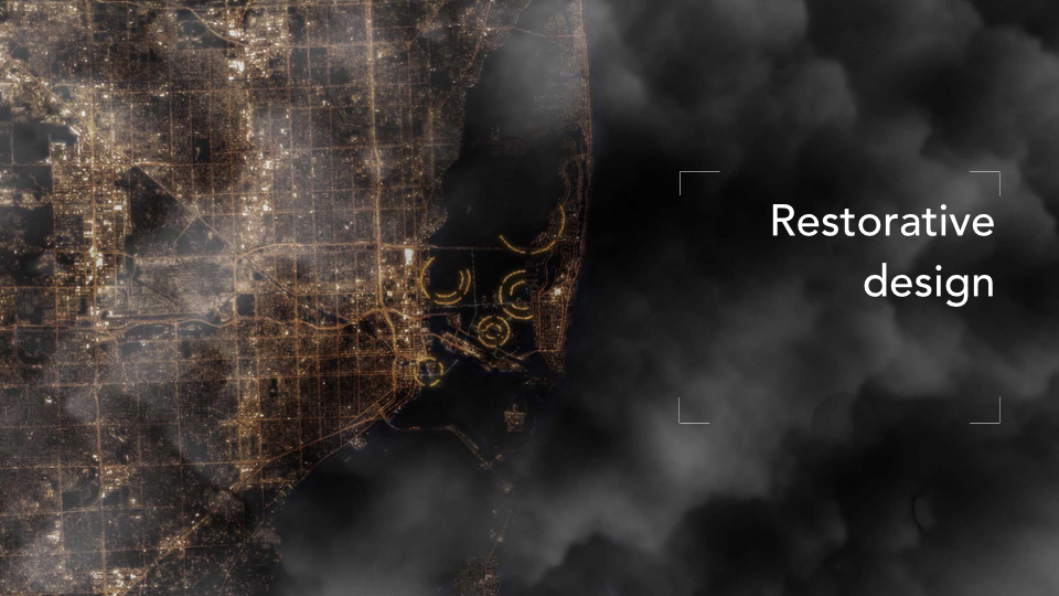 Our ideas build on these concepts and use amphibious development to create an archipelago of new dense urban centers built well above the bay and existing city.