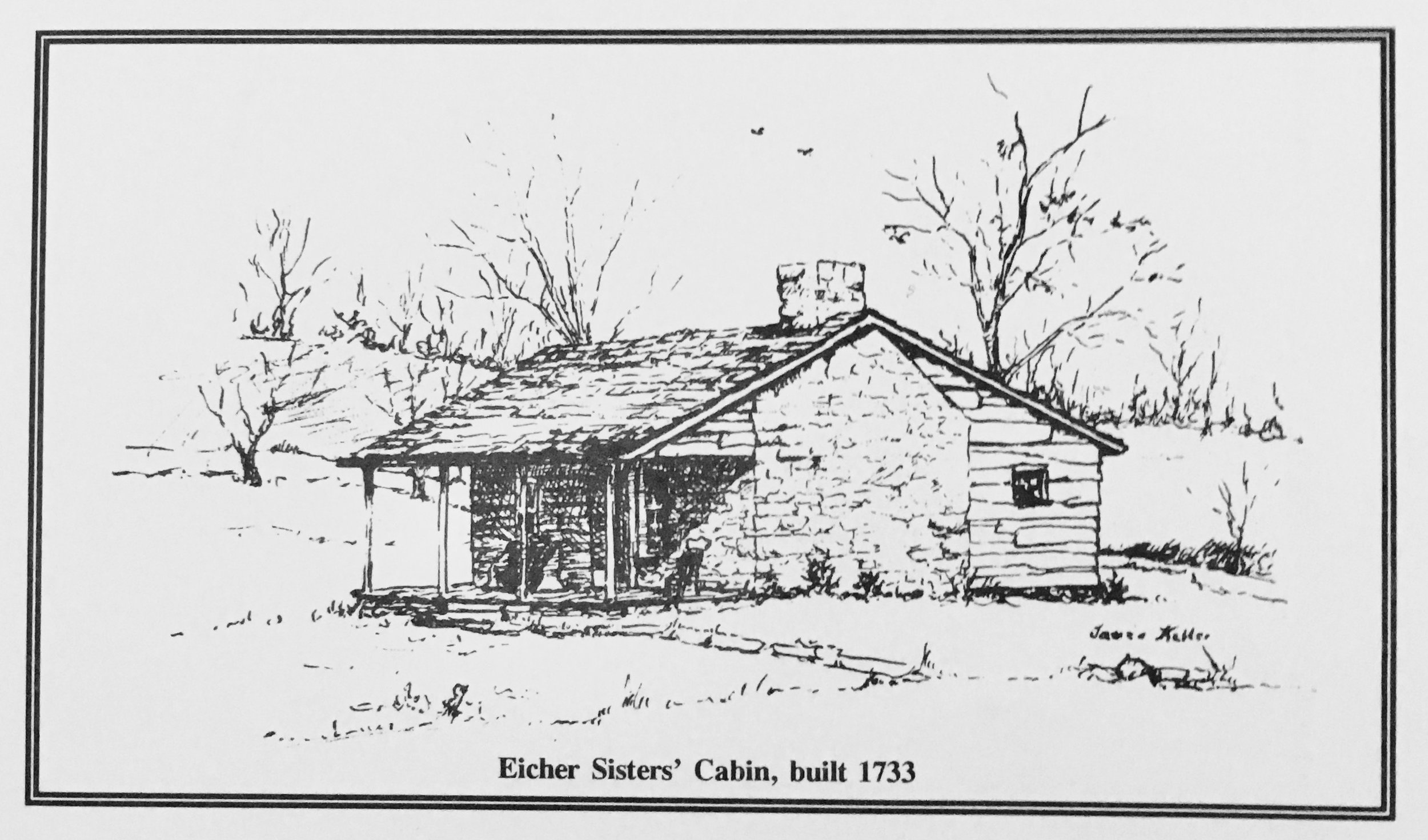  The Eicher Sisters' Cabin is the present day Indian Museum and Shop. 