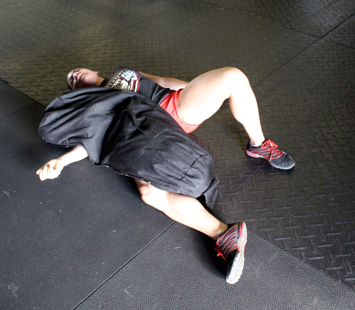 Melissa vs 120 lbs sandbag battle finale