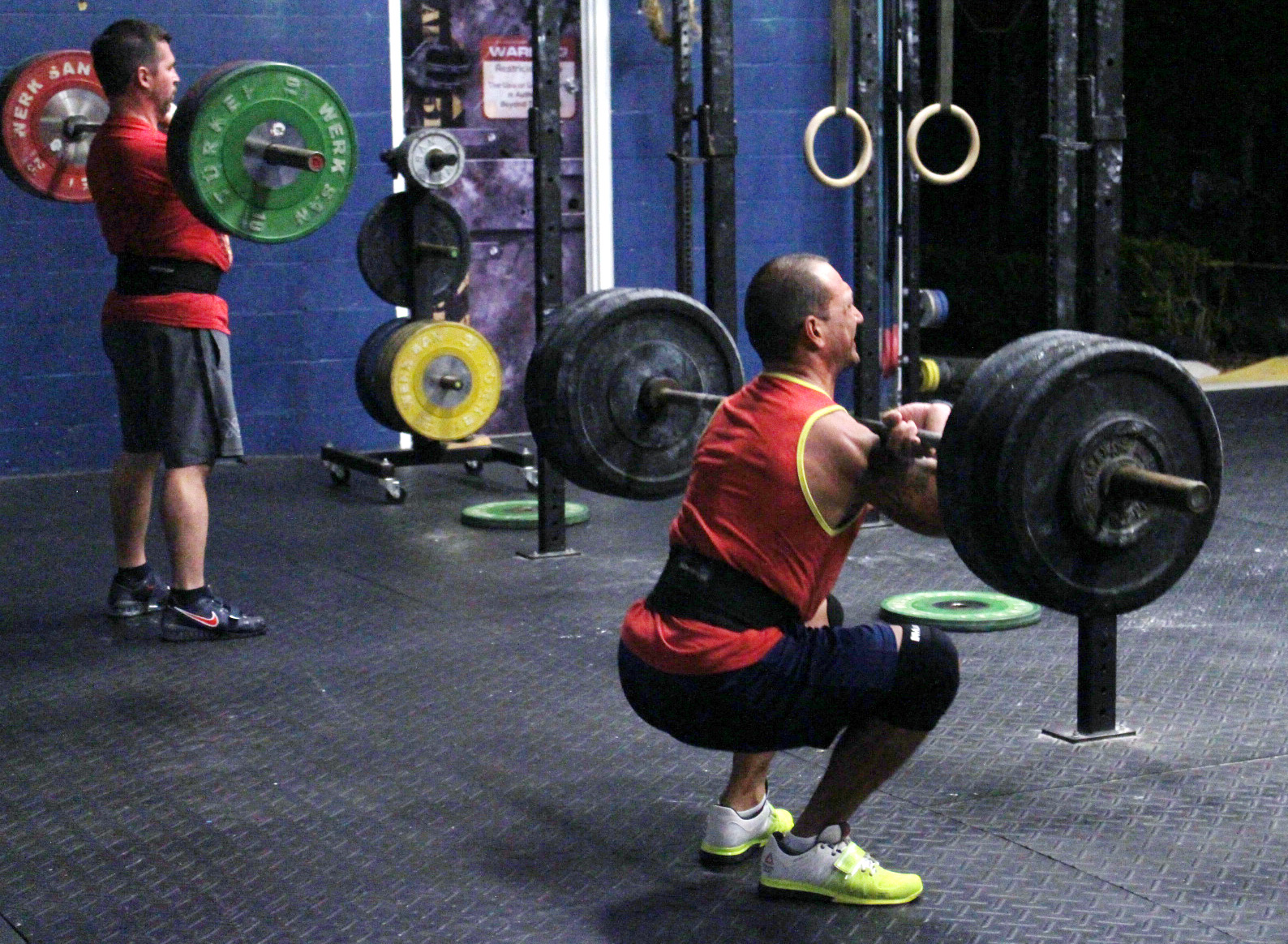 Travis & Ismael doing Front Squats