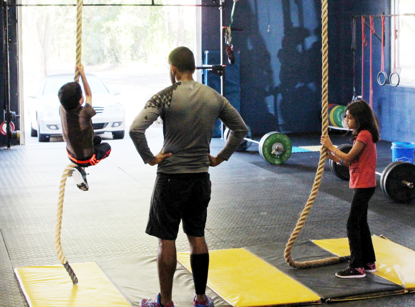 Dr. Rock teaching his youngins. P.S. We are planning a kids class starting soon, just need to hammer out details.