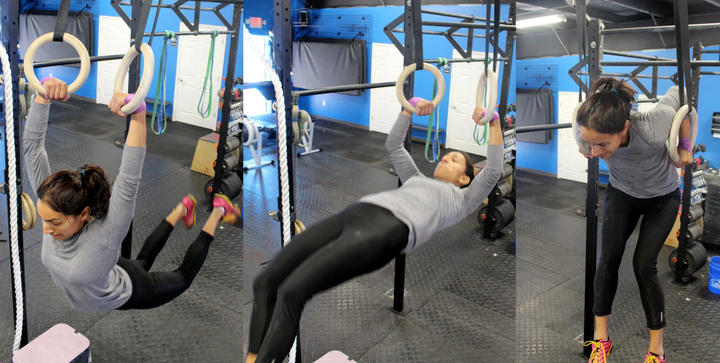 Tejal doing a Muscle Up