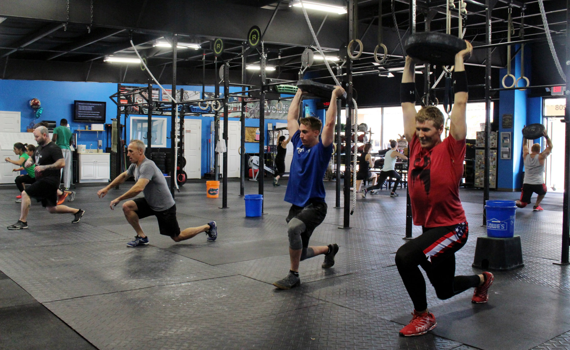Overhead Lunges