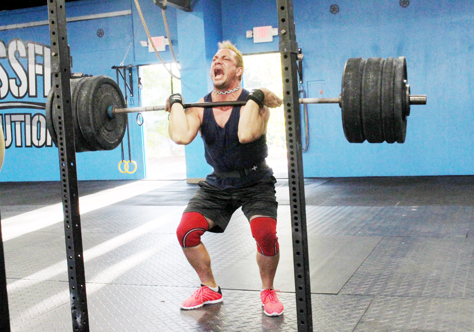 Ismael finishing a 310 lbs Front Squat PR!