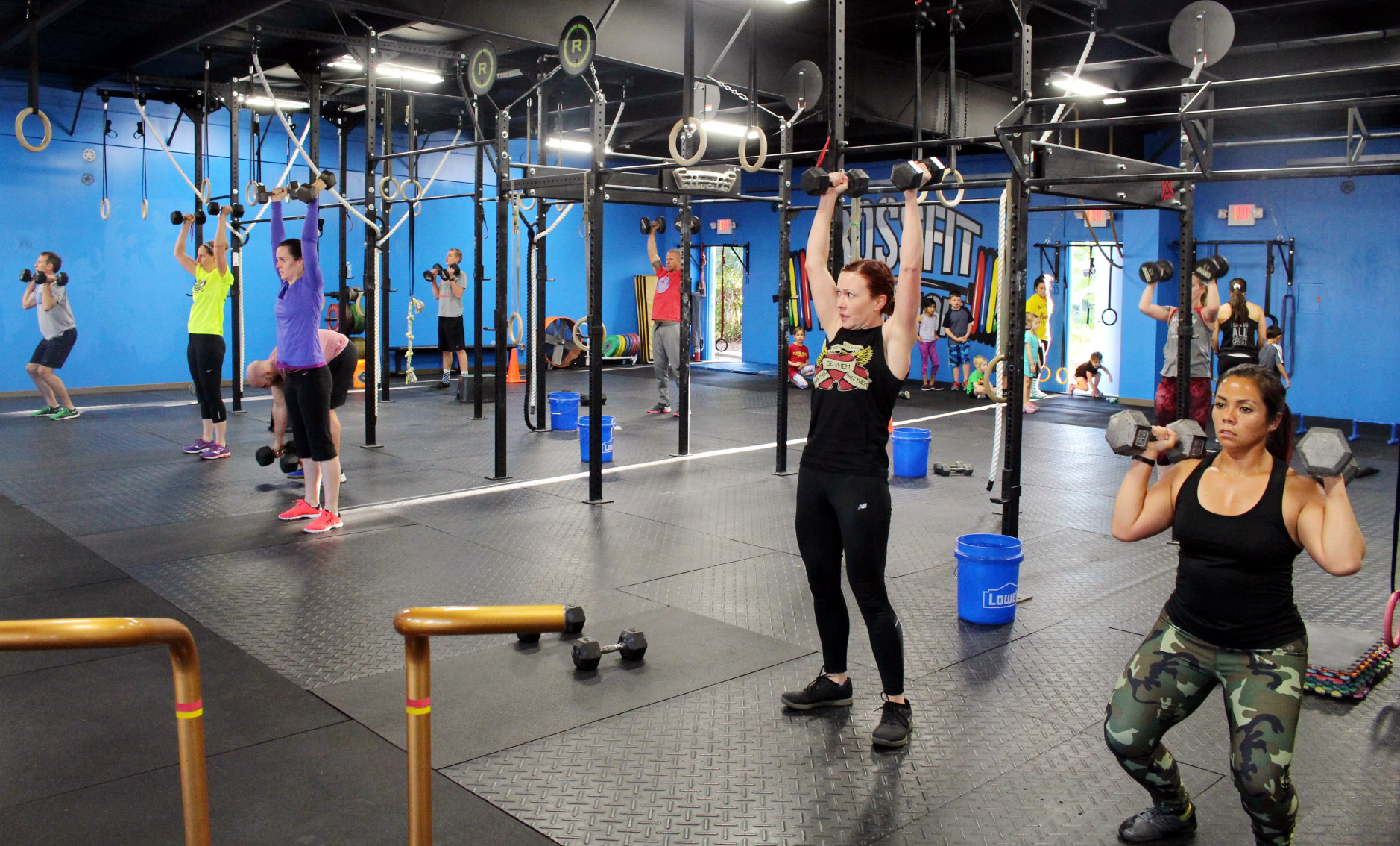 Push Pressing with Dumbbells