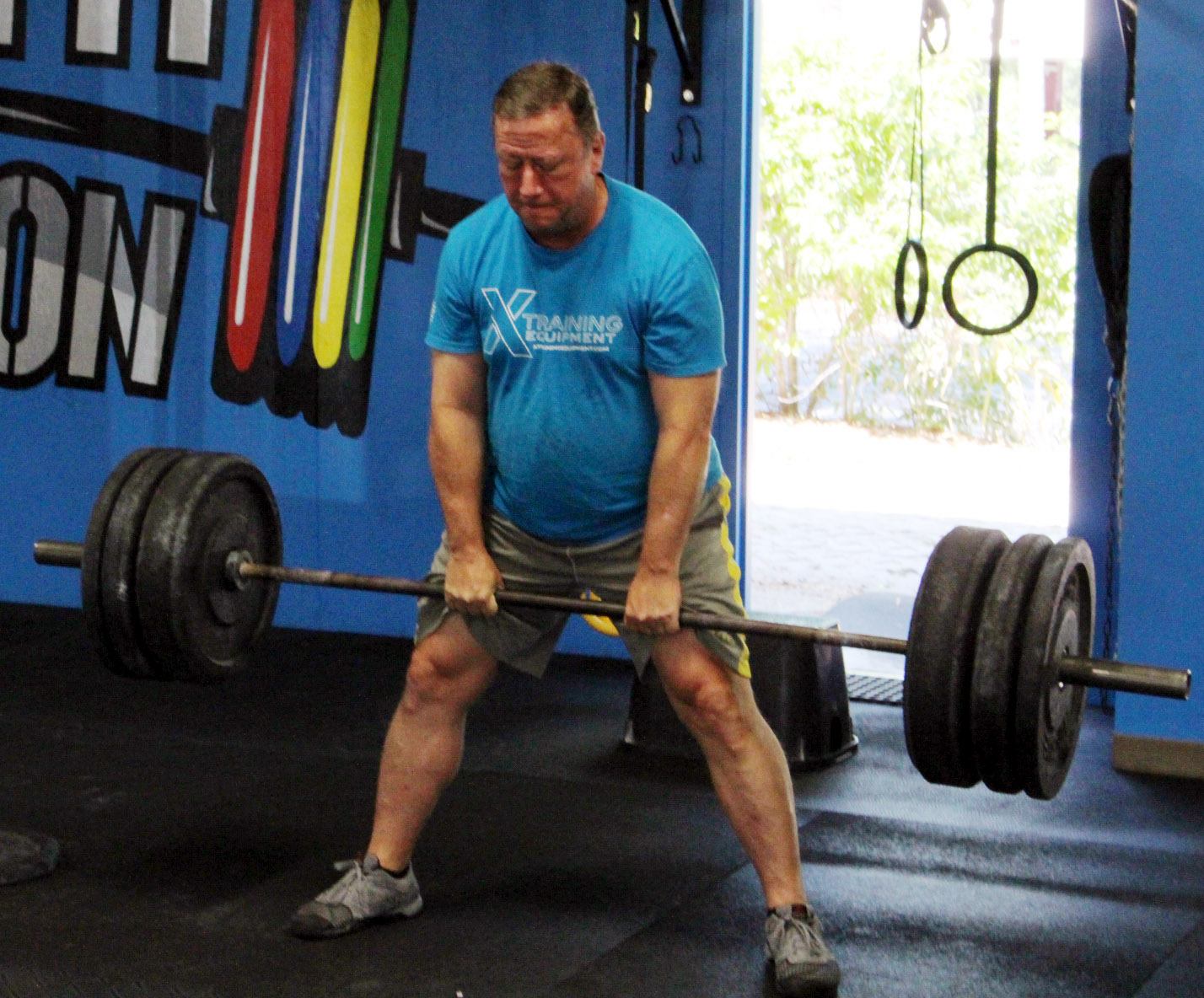 Gary deadlifting 205 lbs