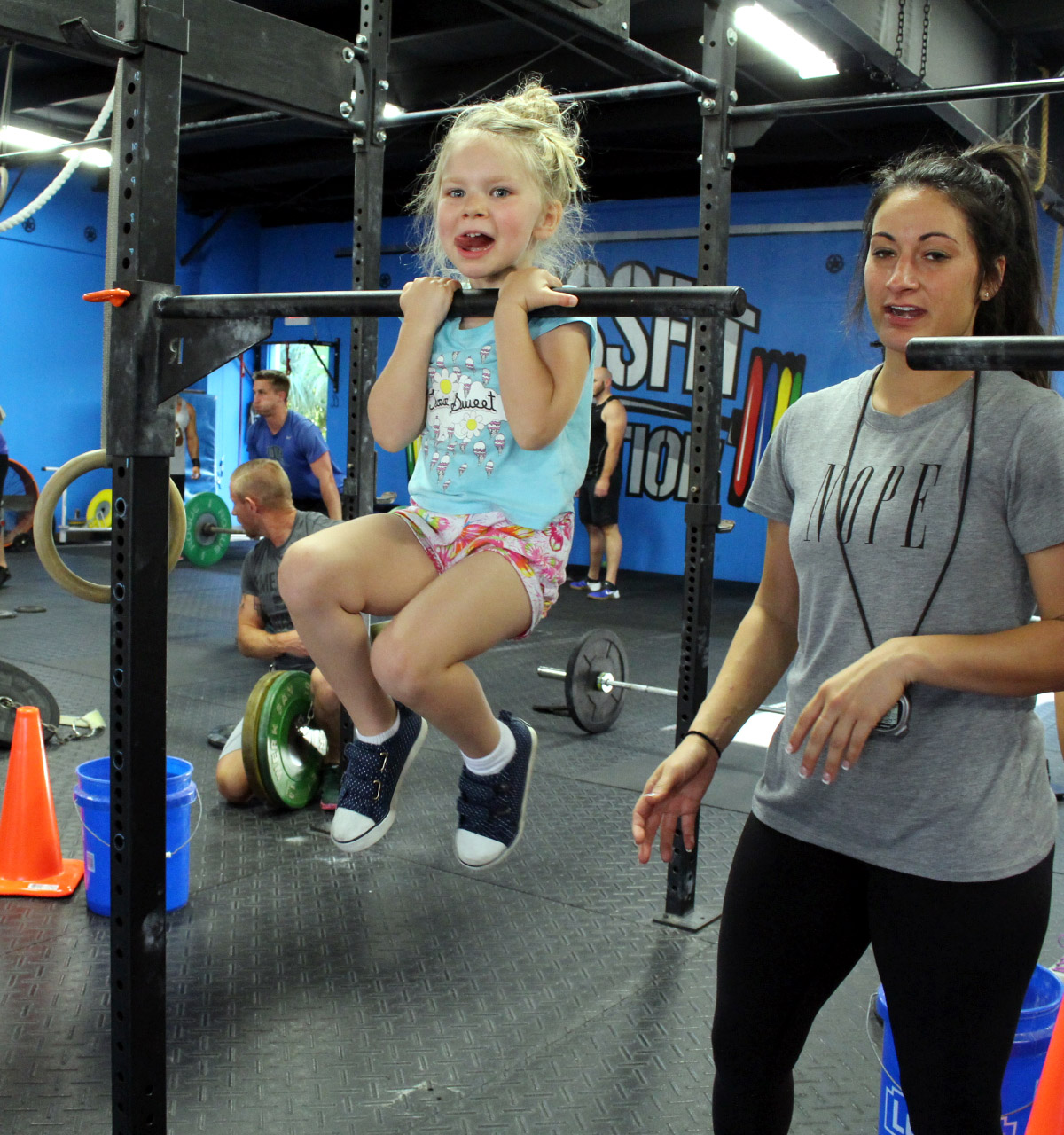 Practicing some pull-ups