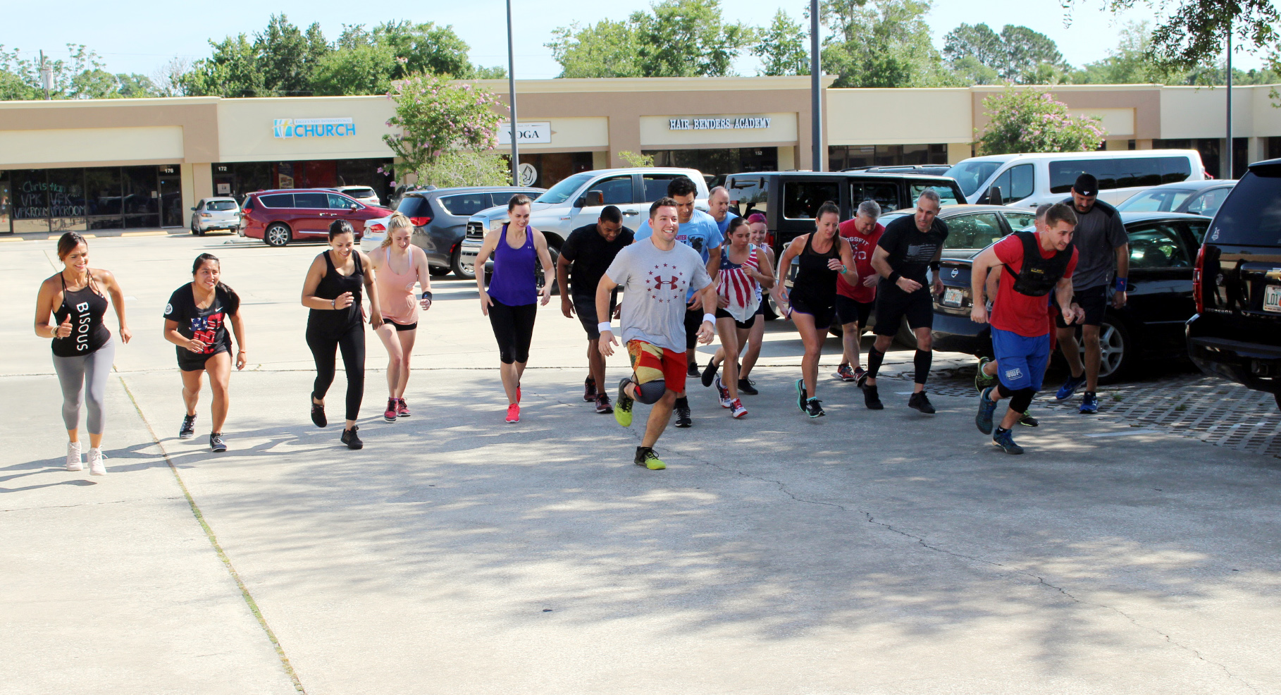 9:30 group starting "Murph"