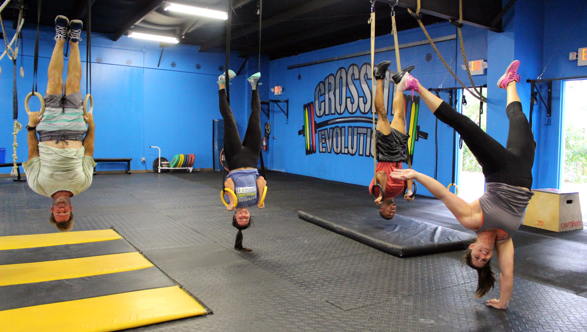 Playing around on the rings & off them