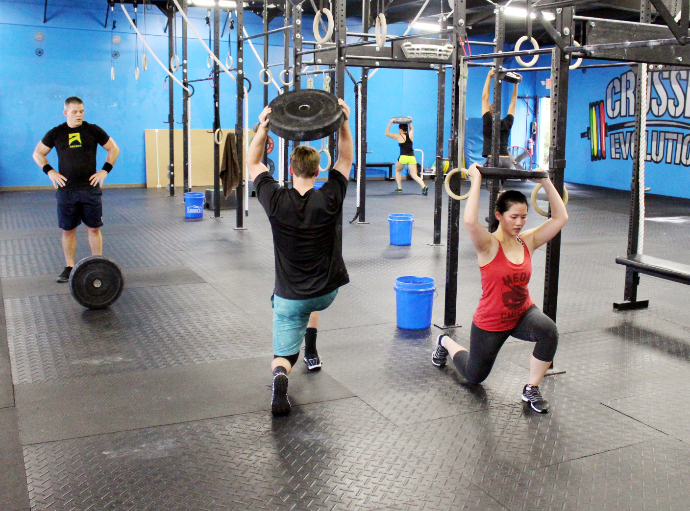 Overhead Lunges