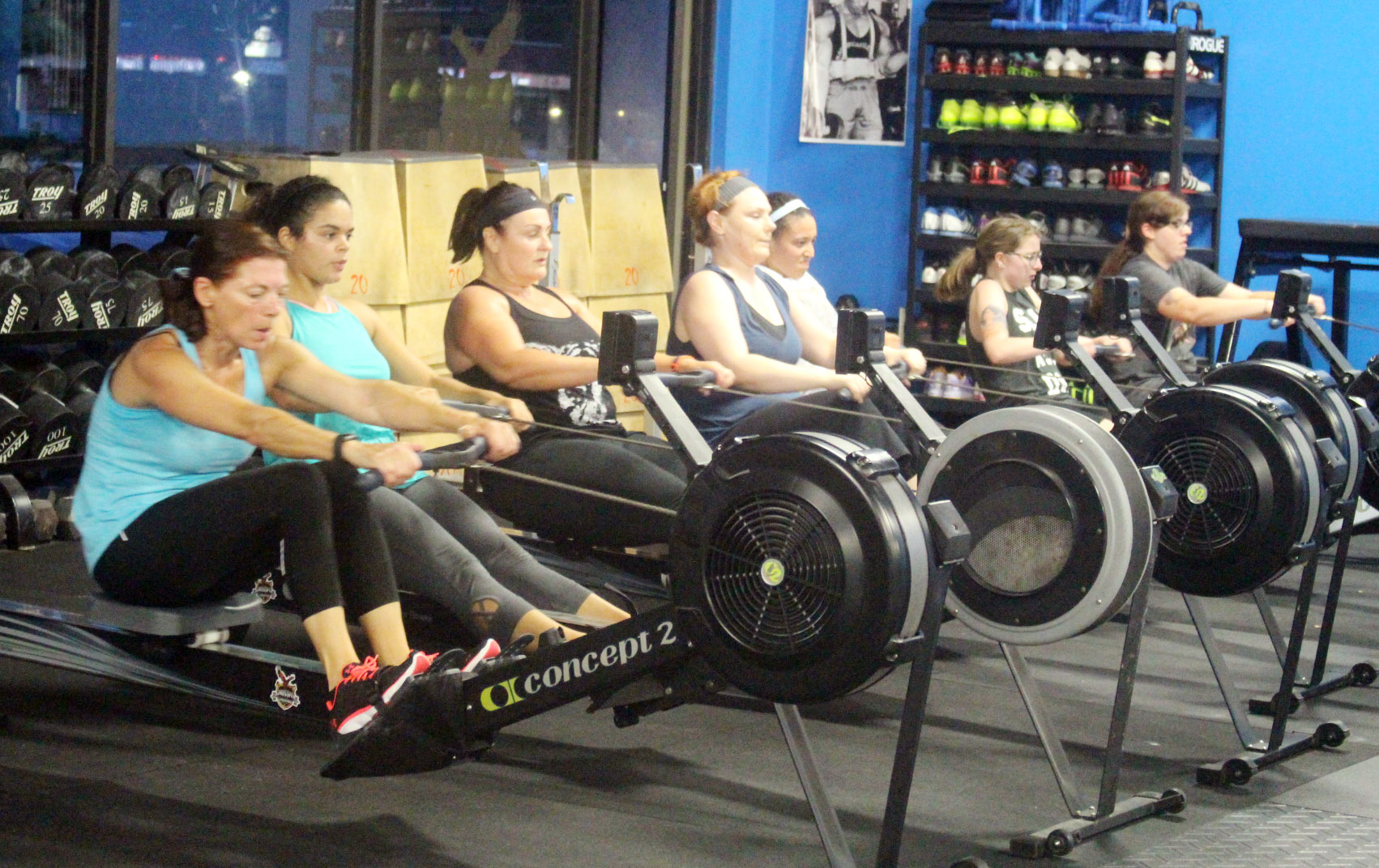 Ladies rowing