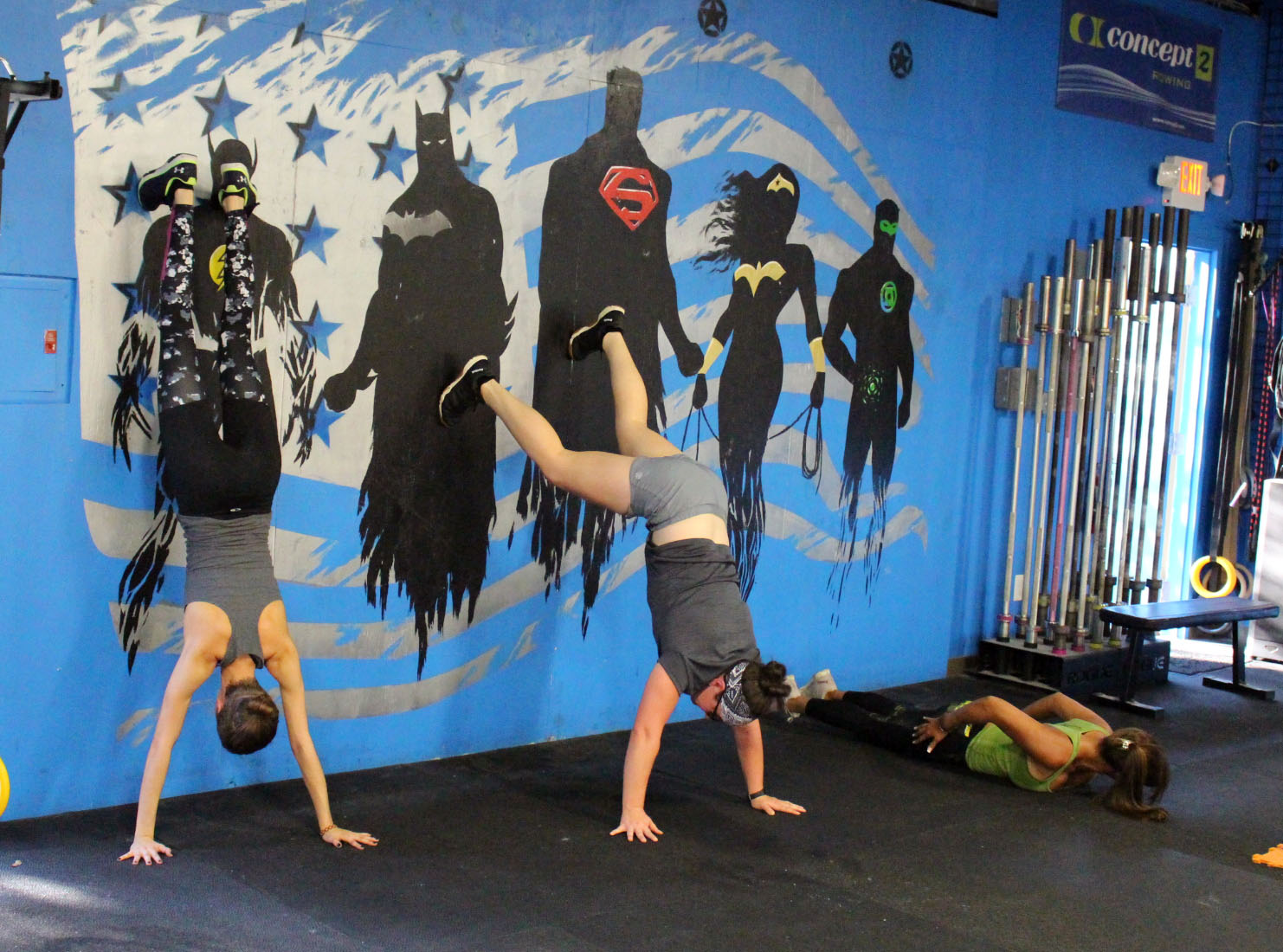Everyone's "favorite" exercise: the wall walk!