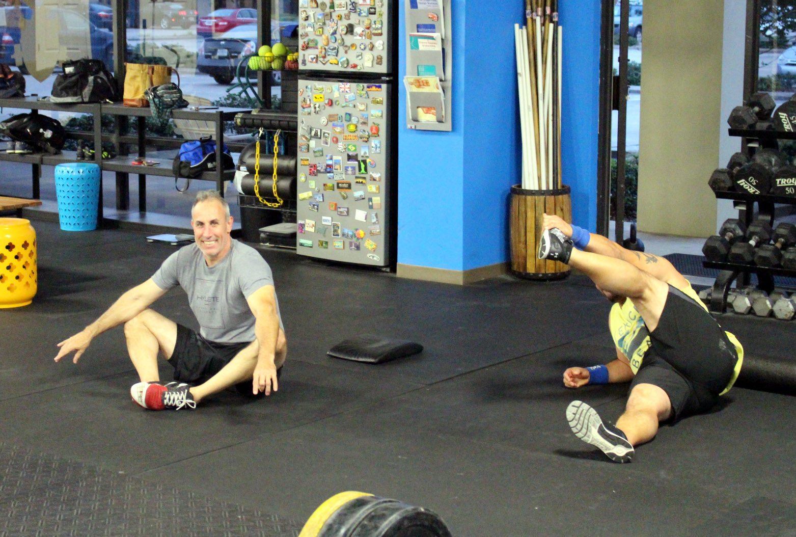 John & Nestor stretching