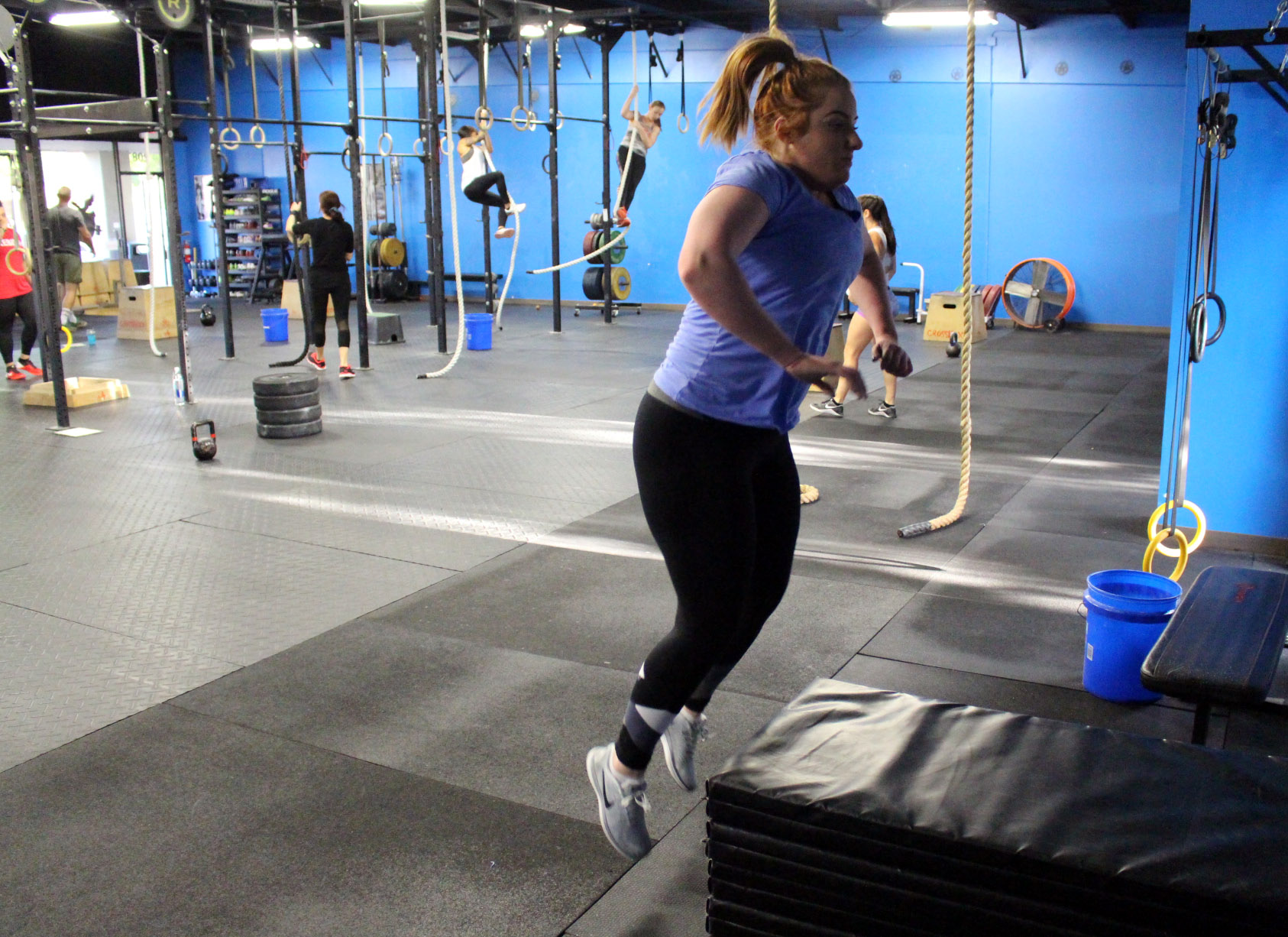 Rebekah jumping