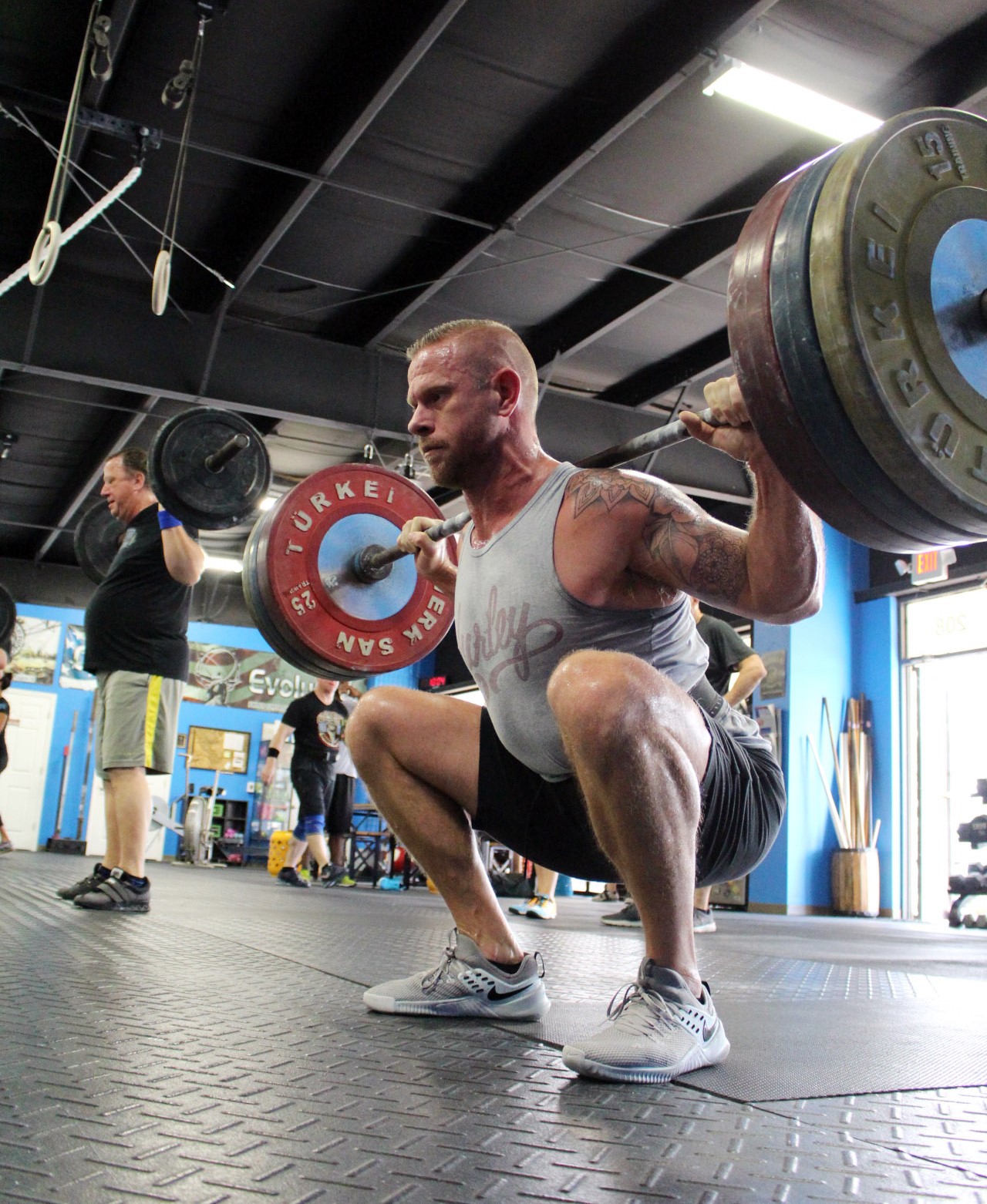 Ryan at the bottom of a Back Squat