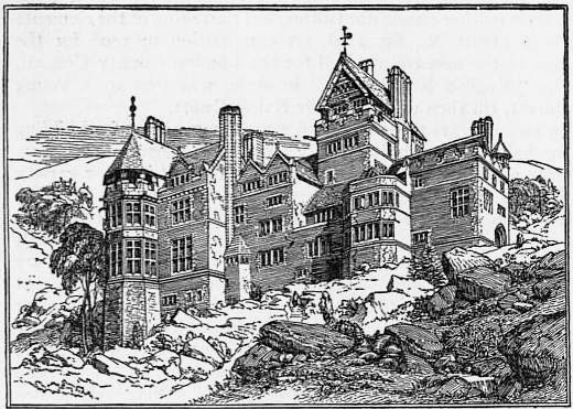Richard Norman Shaw, Cragside, Rothbury, Northumberland, England, 1869, Illustration from 1911 Encyclopædia Britannica