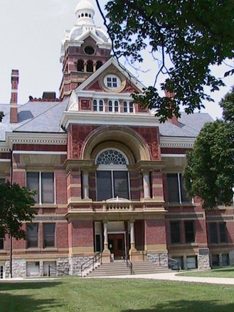 Edward O. Fallis, Lenawee County Courthouse, 1885 Click here for a detailed description of the building from the September 30, 1885, edition of the Adrian Daily Times and Expositor Click here for an essay about the Courthouse by Dennis Hillers