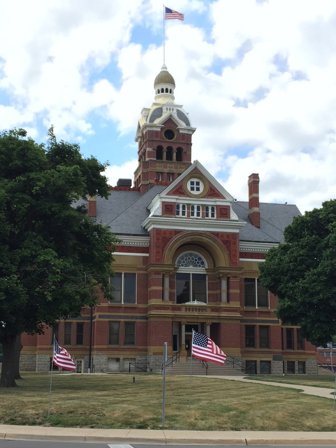 Lenawee County Courthouse, 309 North Main Street, 1885, Edward O. Fallis architect