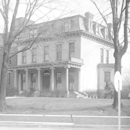 Elihu L. Clark House (destroyed), 413 East Maumee Street, 1869. William and Isabella Cocker moved into this Second Empire style house in 1884.