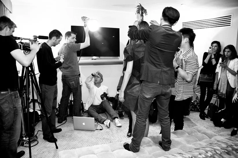 Bryce Aime SS12 'LIVE' Shoot @ LFW - BTS