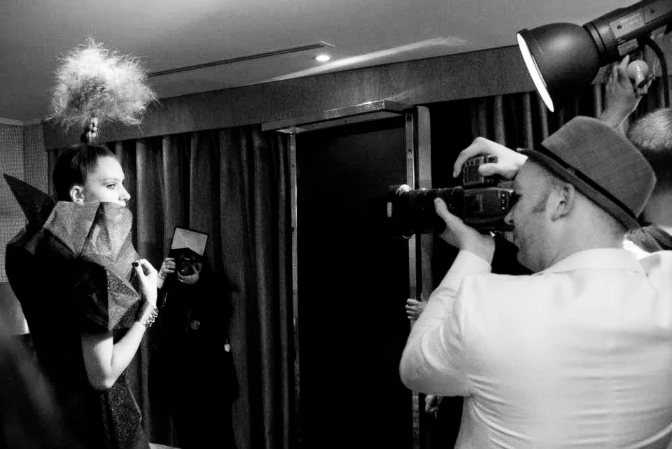  Bryce Aime Live Photoshoot LFW London Fashion Week Mayfair Hotel Jay McLaughlin SS12 Hasselblad Broncolor Klaudia Sonia Zogala Herman Ho BTS Behind the Scenes 
