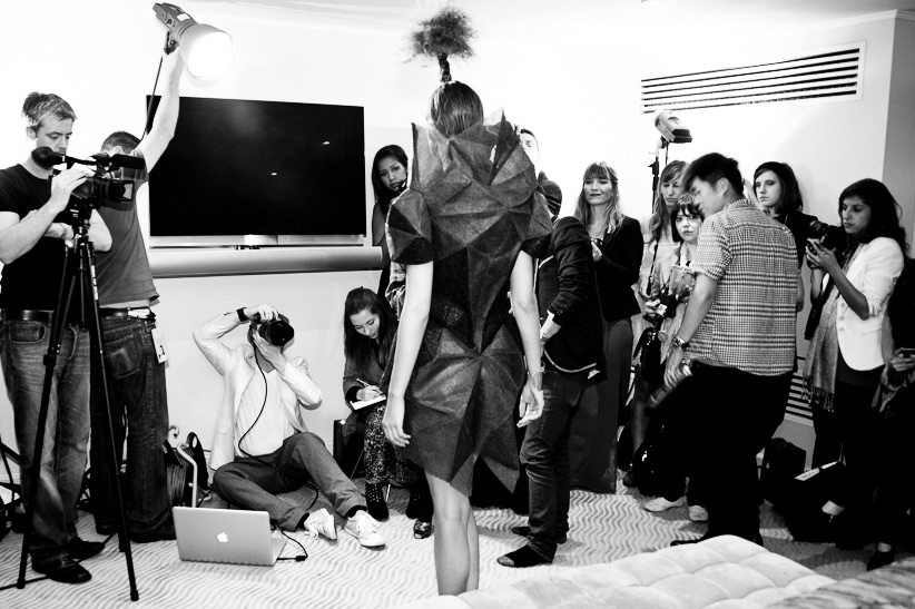  Bryce Aime Live Photoshoot LFW London Fashion Week Mayfair Hotel Jay McLaughlin SS12 Hasselblad Broncolor Klaudia Sonia Zogala Herman Ho BTS Behind the Scenes 