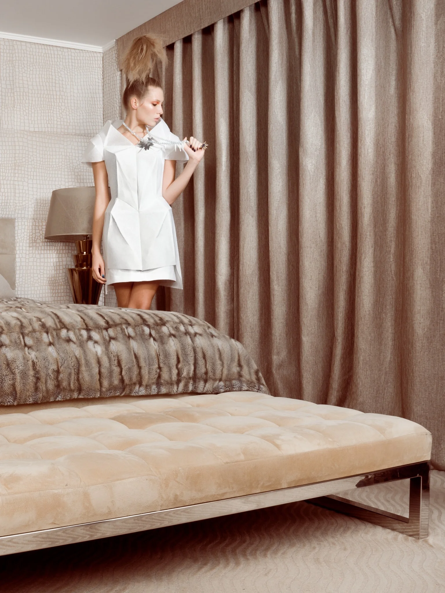  Bryce Aime Live Photoshoot LFW London Fashion Week Mayfair Hotel Jay McLaughlin SS12 Hasselblad Broncolor Klaudia Sonia Zogala Herman Ho 