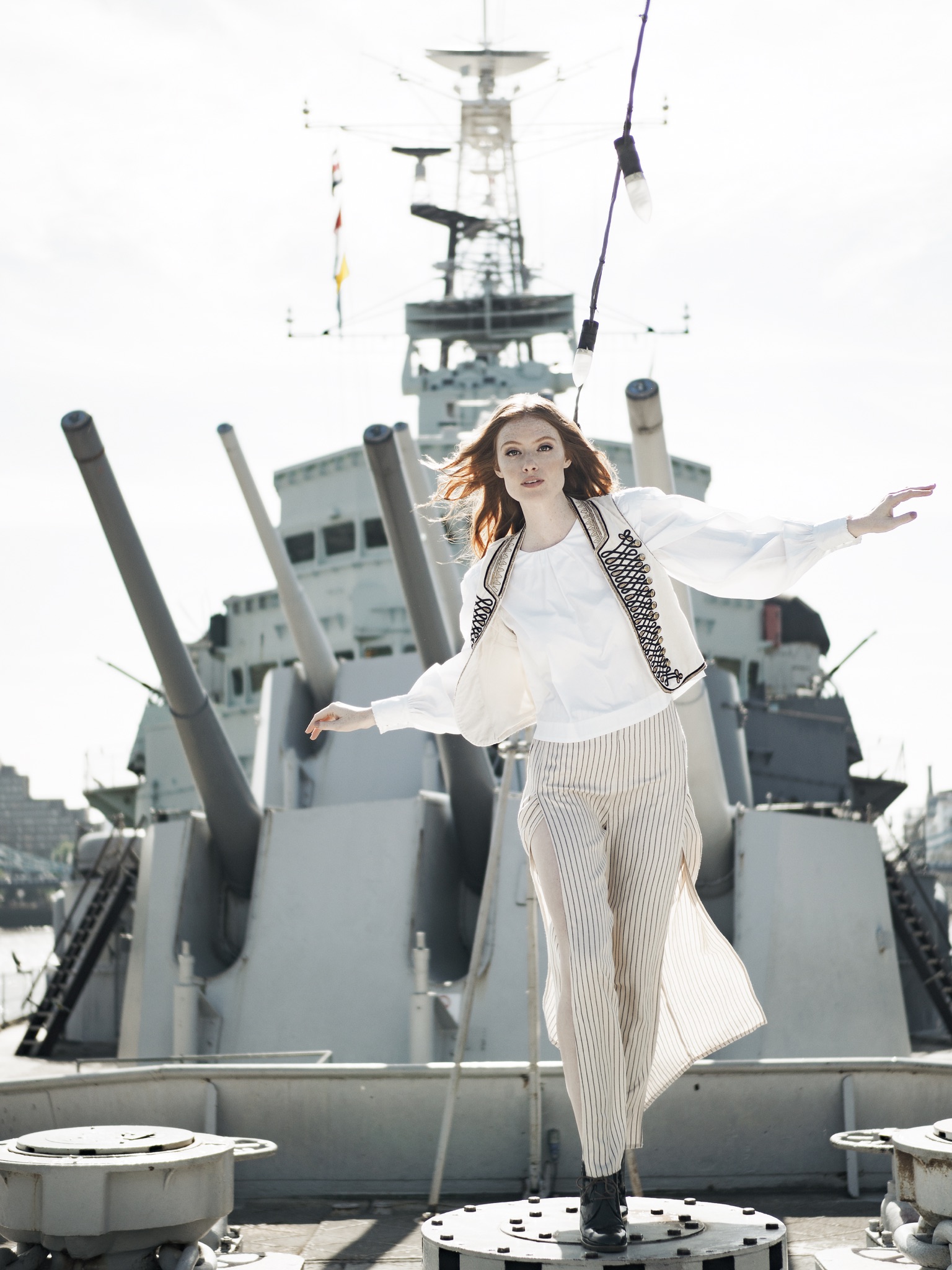 Nautical Fashion on HMS Belfast for Daily Express Saturday Magazine