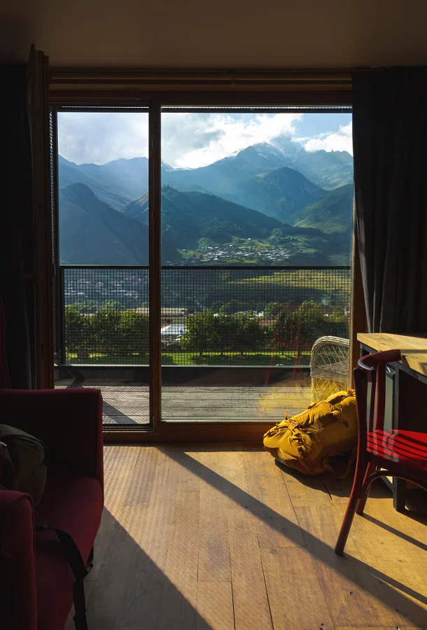 Room with a view (Mt. Kazbeg)
