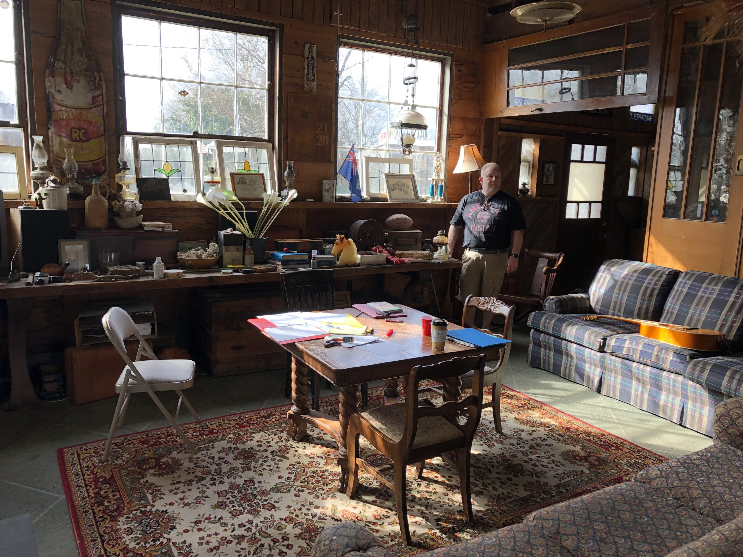 Larry Hansen in a quiet moment.