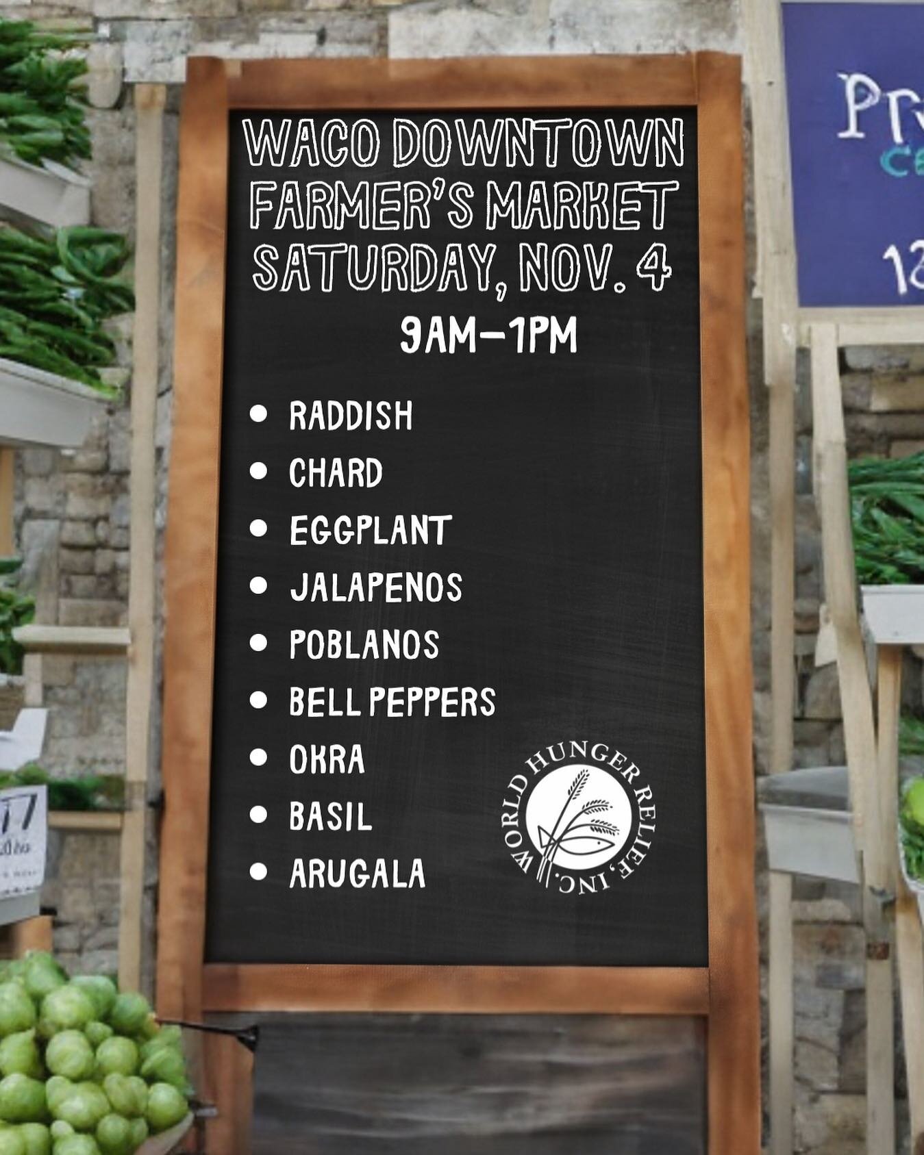 Here is what to expect at Market this Saturday!! See you there!