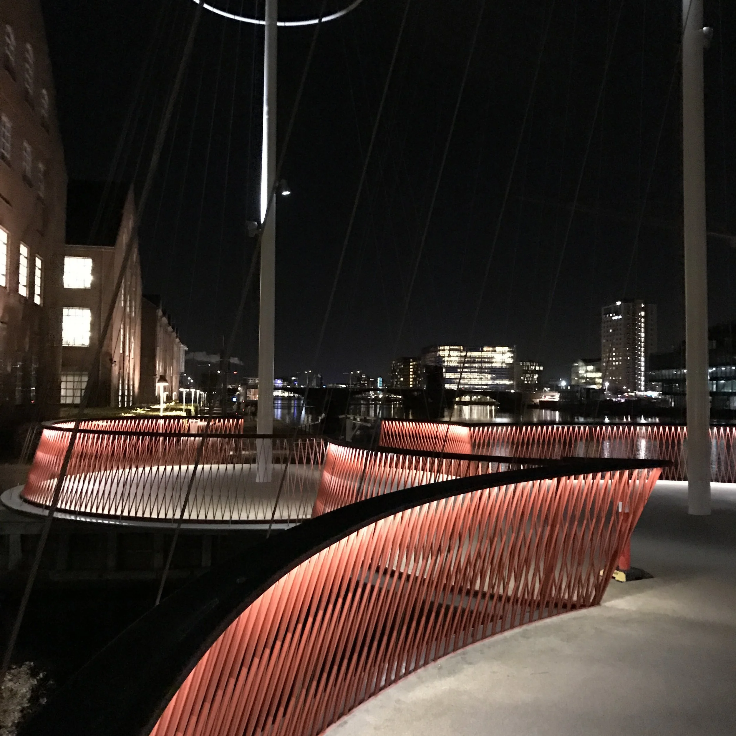 Circle Bridge at night
